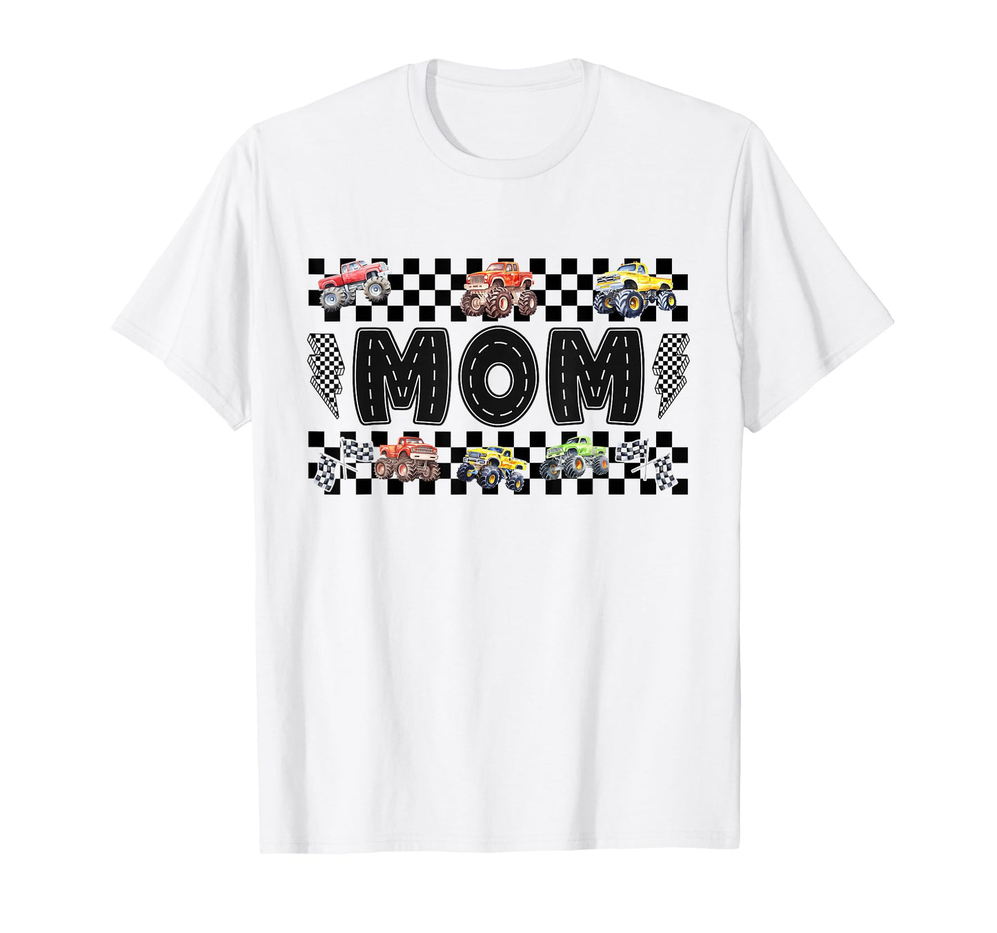 Mom Monster Truck Family Crew Birthday T-Shirt - Fun Novelty Design Unisex - T-Shirt, Sweatshirt, Hoodie