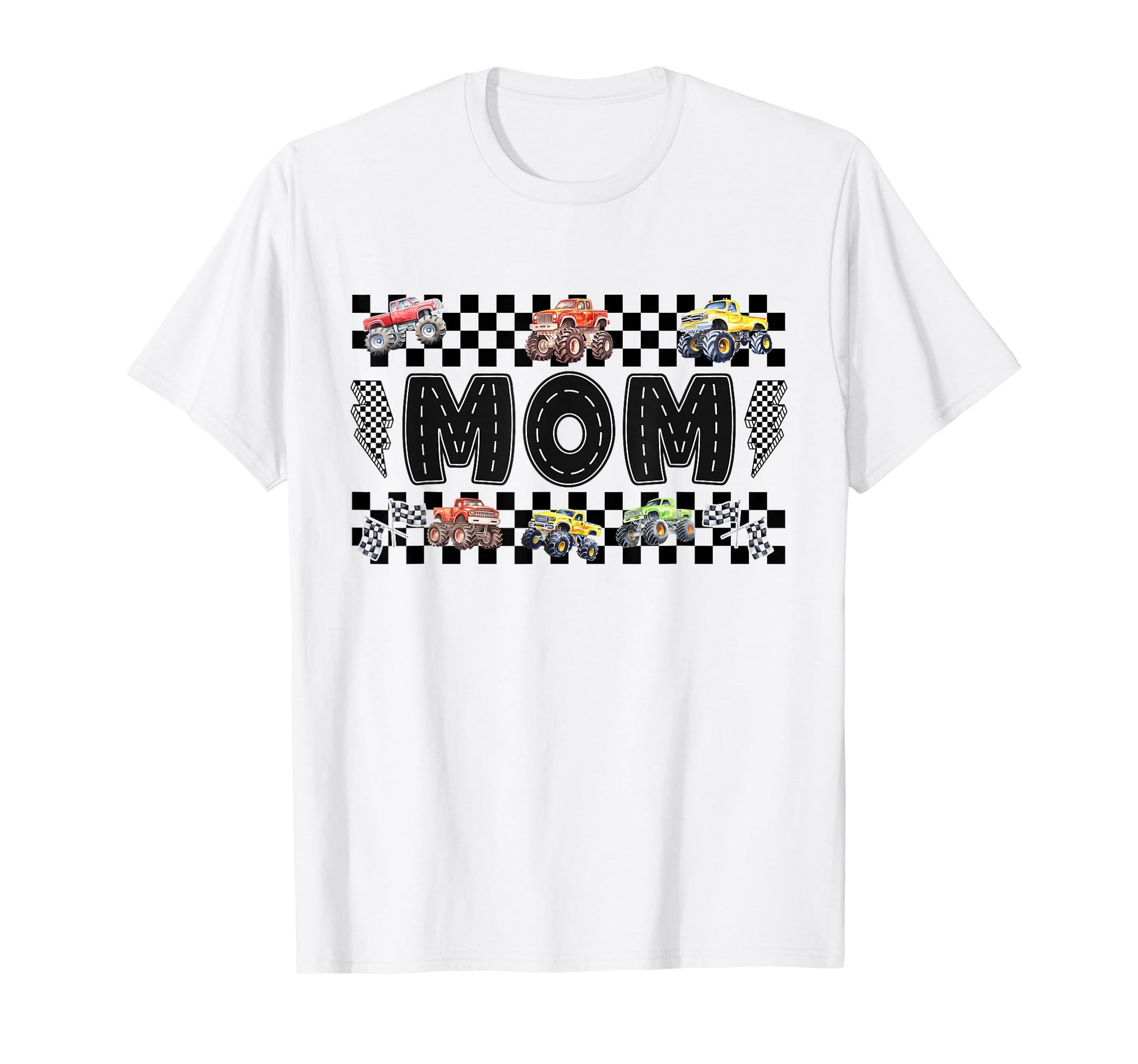 Mom Monster Truck Family Crew Birthday T-Shirt - Fun Novelty Design Unisex - T-Shirt, Sweatshirt, Hoodie