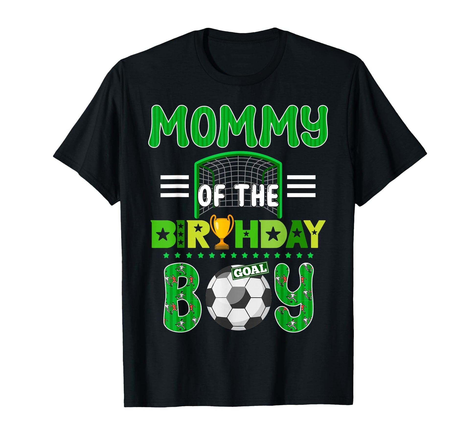 Mommy Birthday Soccer Goal Family T-Shirt - Custom Art Print for Adults - T-Shirt, Sweatshirt, Hoodie