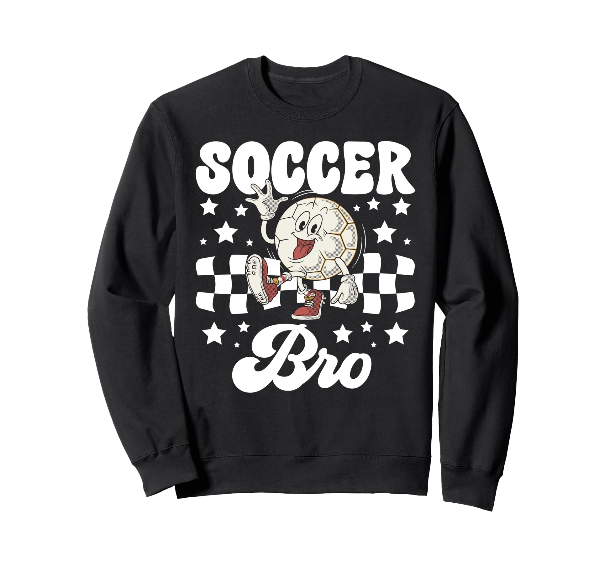 Soccer Bro Groovy Soccer Brother Sweatshirt - Trendy Graphic Men Women - T-Shirt, Sweatshirt, Hoodie