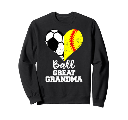 Ball Great Grandma Heart Funny Sweatshirt - Streetwear Style for Adults - T-Shirt, Sweatshirt, Hoodie