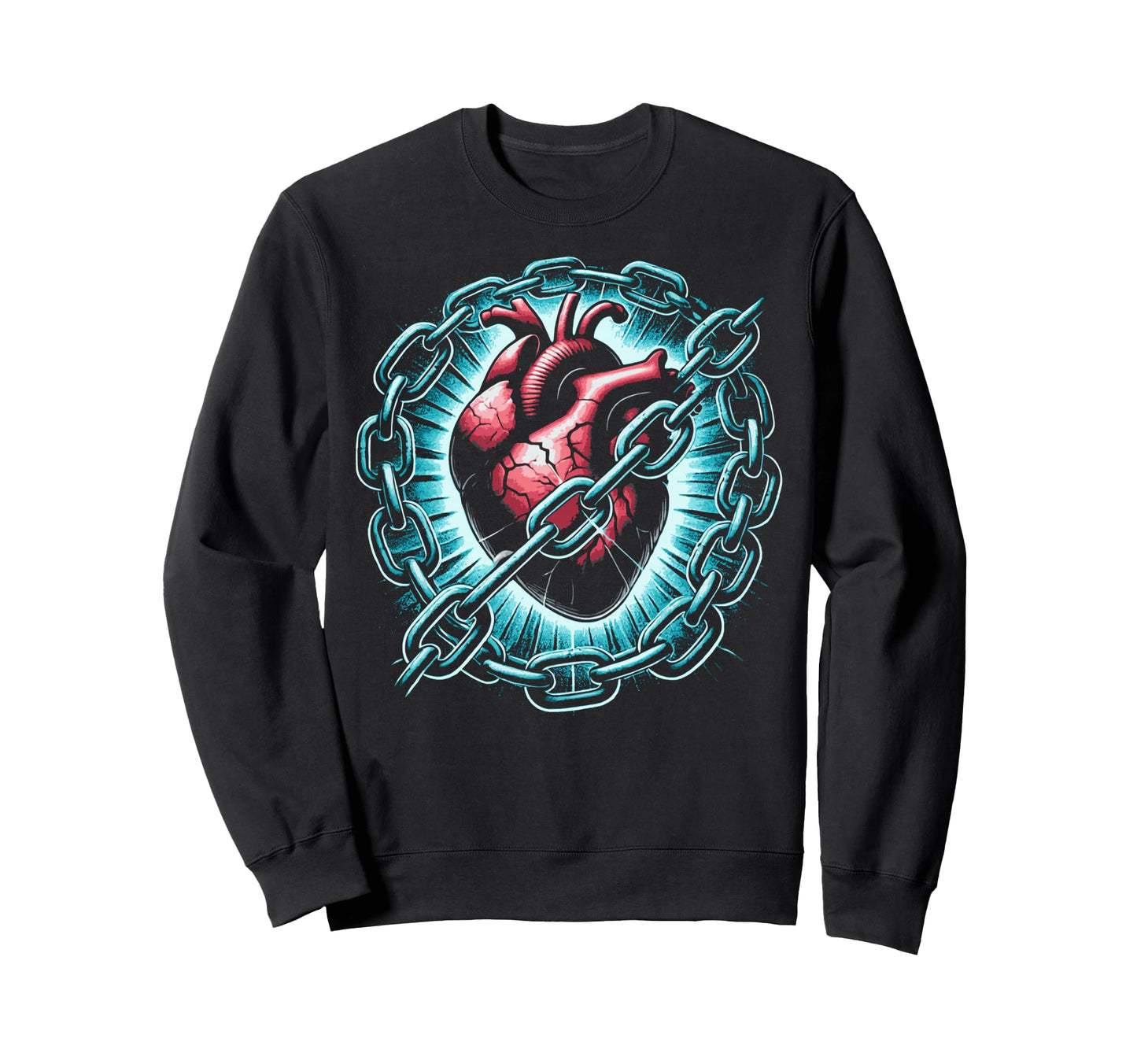 Broken Heart Break Up Divorced Living Sweatshirt - Streetwear Style Unisex - T-Shirt, Sweatshirt, Hoodie