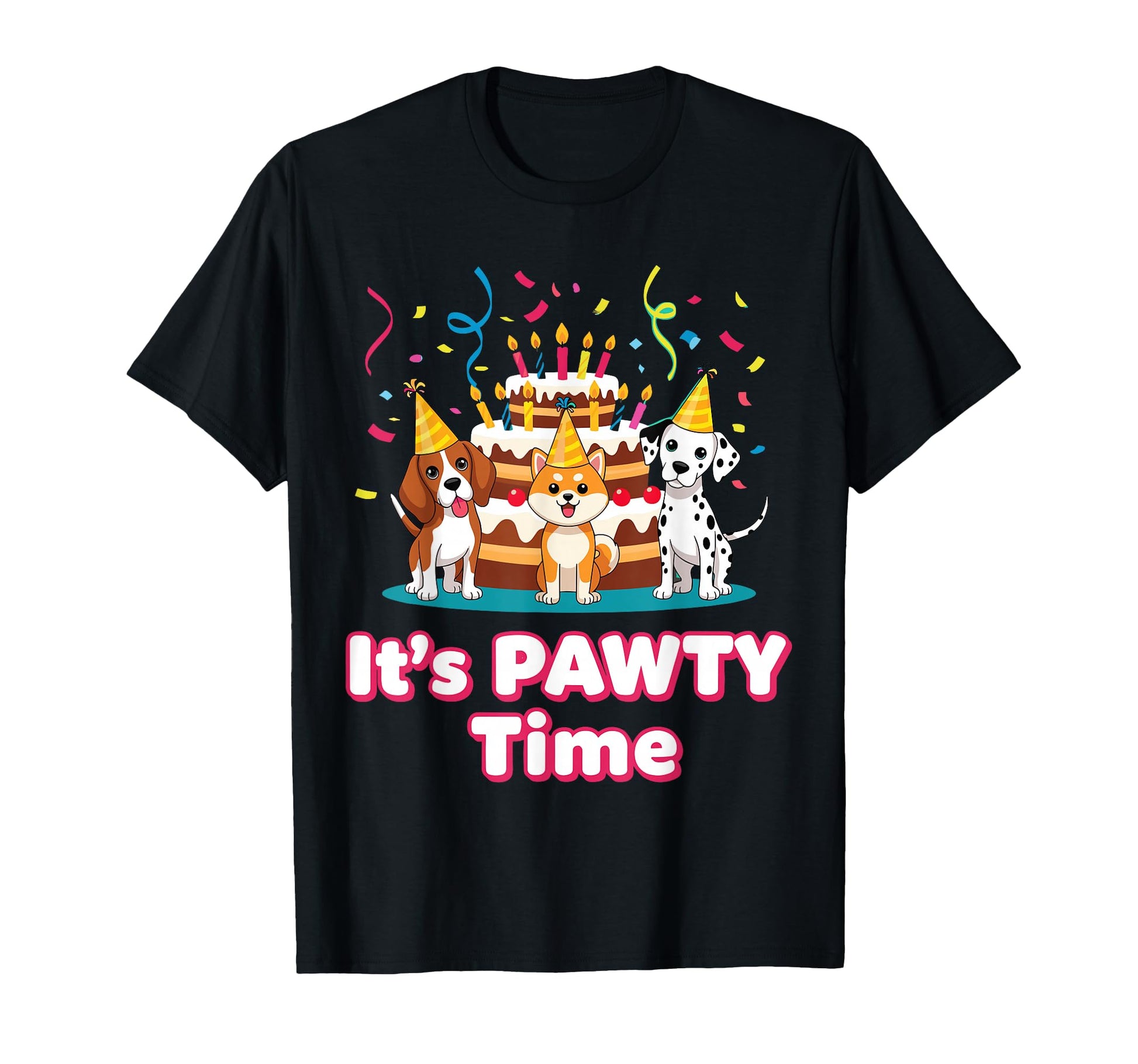 Happy Birthday Dog Pet Lovers Fun Its T-Shirt - Custom Art Print Unisex - T-Shirt, Sweatshirt, Hoodie