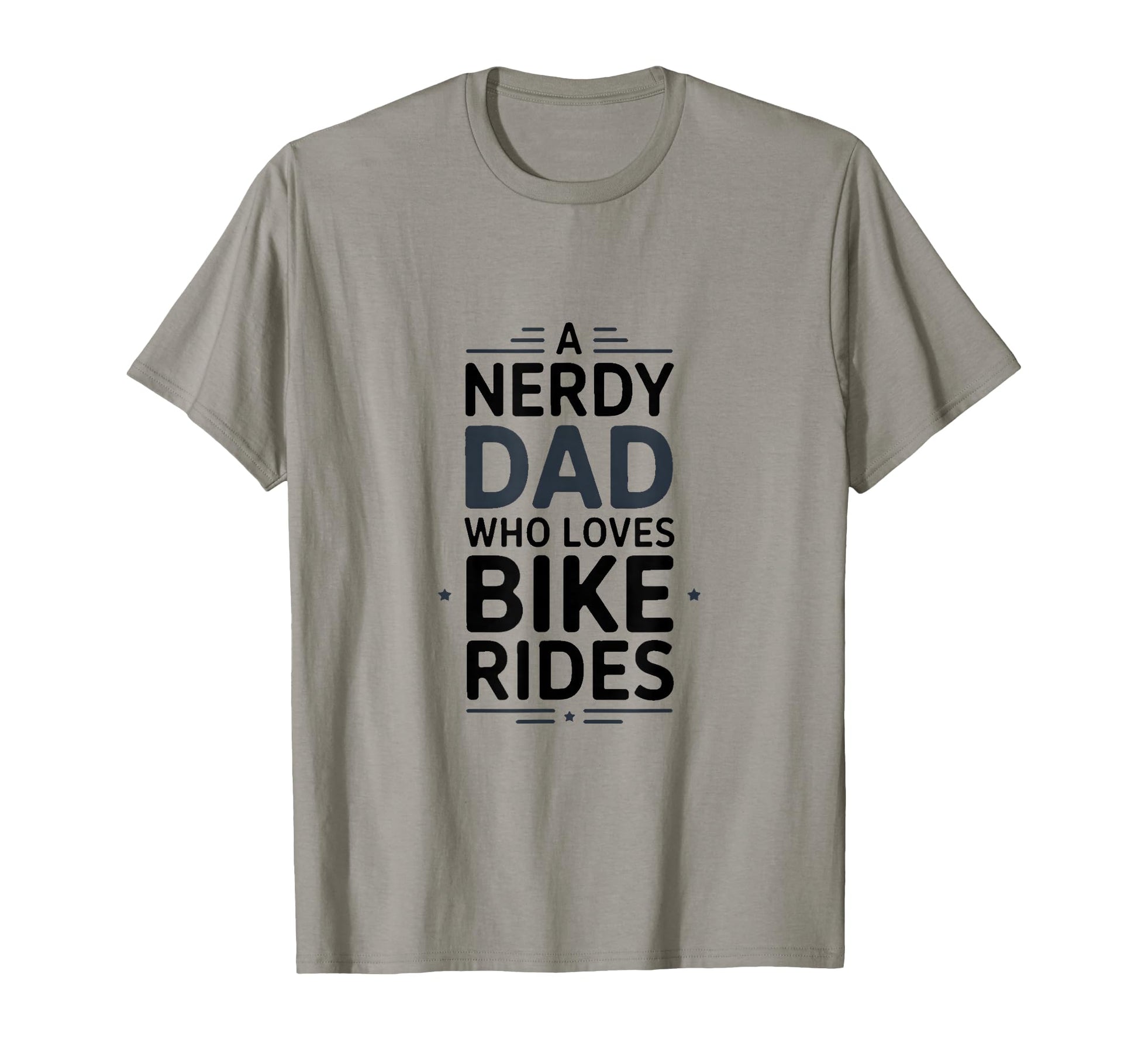 Nerdy Dad Who Loves Bike Rides Cycling T-Shirt - Aesthetic Graphic Unisex - T-Shirt, Sweatshirt, Hoodie