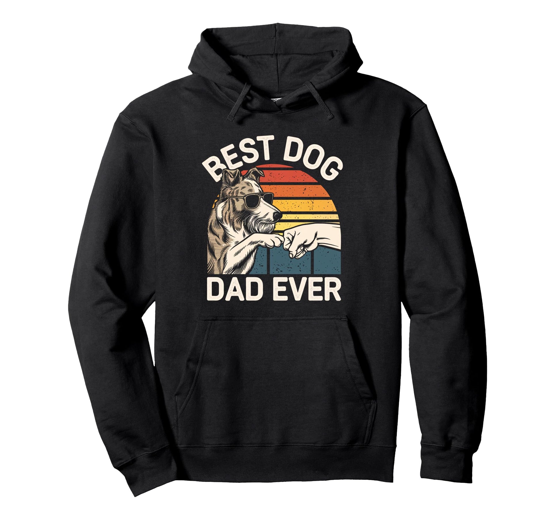 Bearded Collie Dad Best Dog Dad Hoodie - Fun Novelty Design for Adults - T-Shirt, Sweatshirt, Hoodie