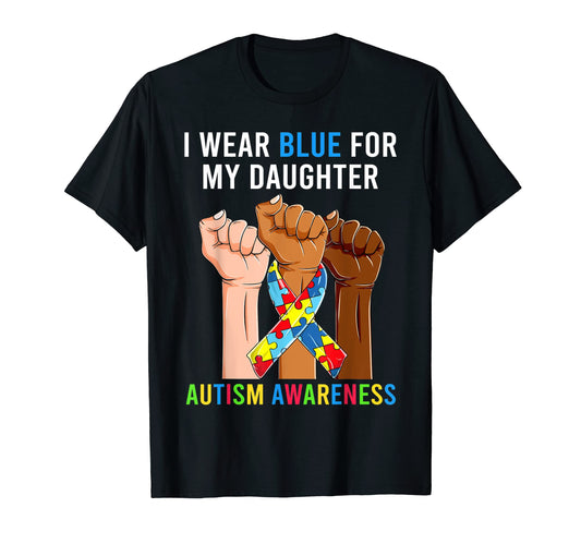 Autistic Ribbon Rise Hands Shirts T-Shirt - Novelty Apparel Men Women - T-Shirt, Sweatshirt, Hoodie
