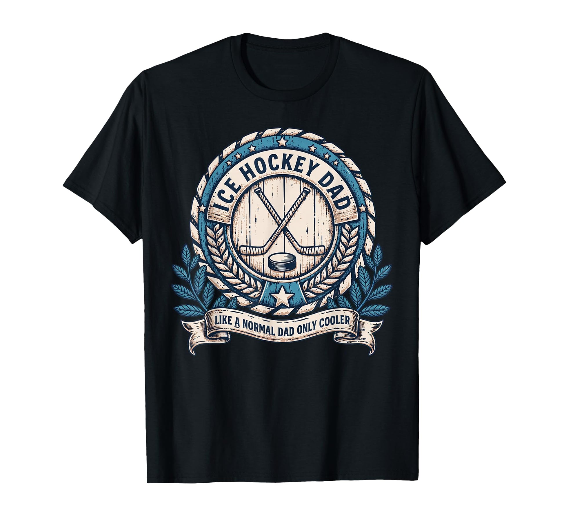 Usa Ice Hockey Dad Like Normal Dad Only T-Shirt - Novelty Apparel Unisex - T-Shirt, Sweatshirt, Hoodie