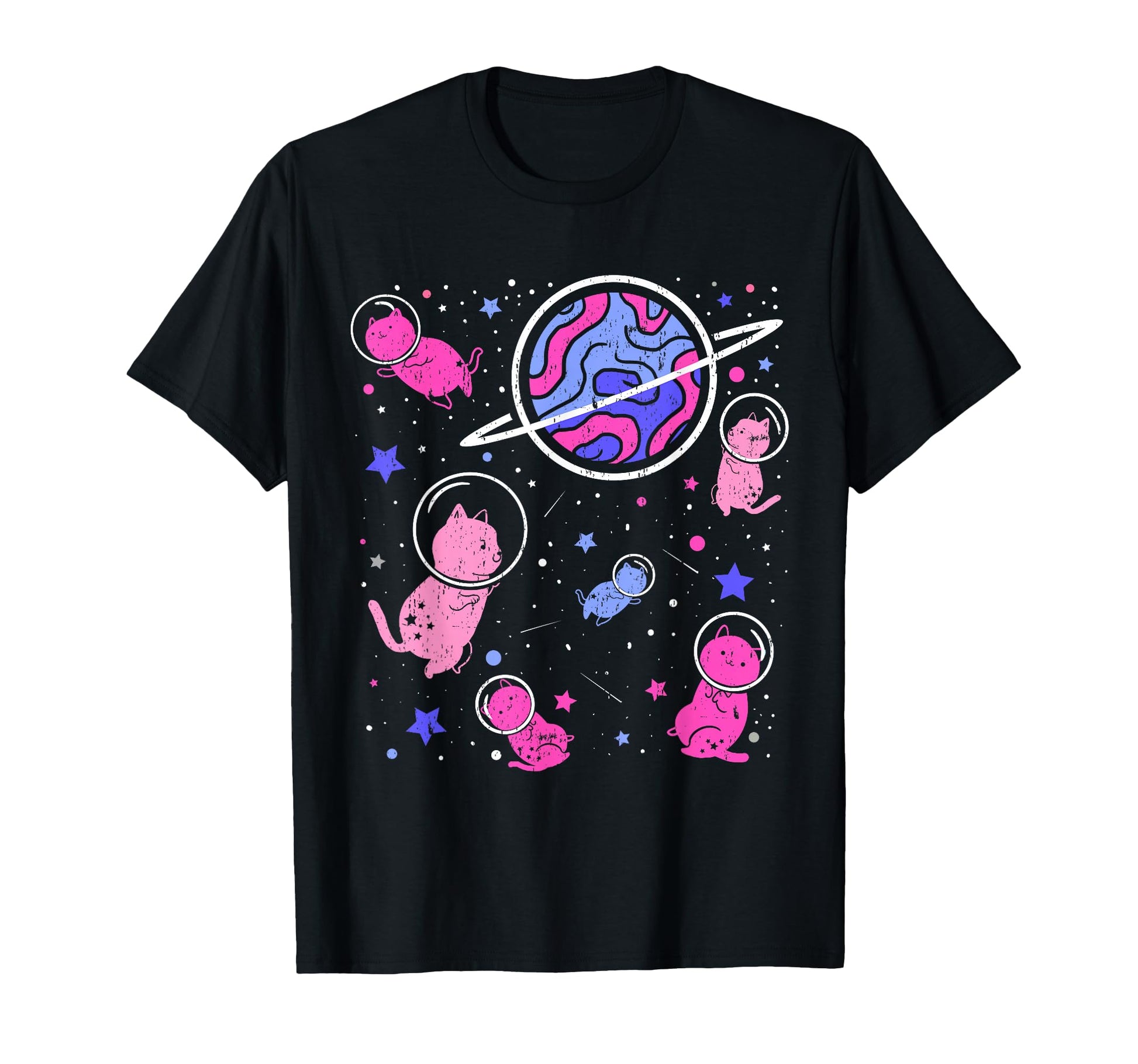 Omnisexual Cat Space T-Shirt - Graphic Print Unisex - T-Shirt, Sweatshirt, Hoodie