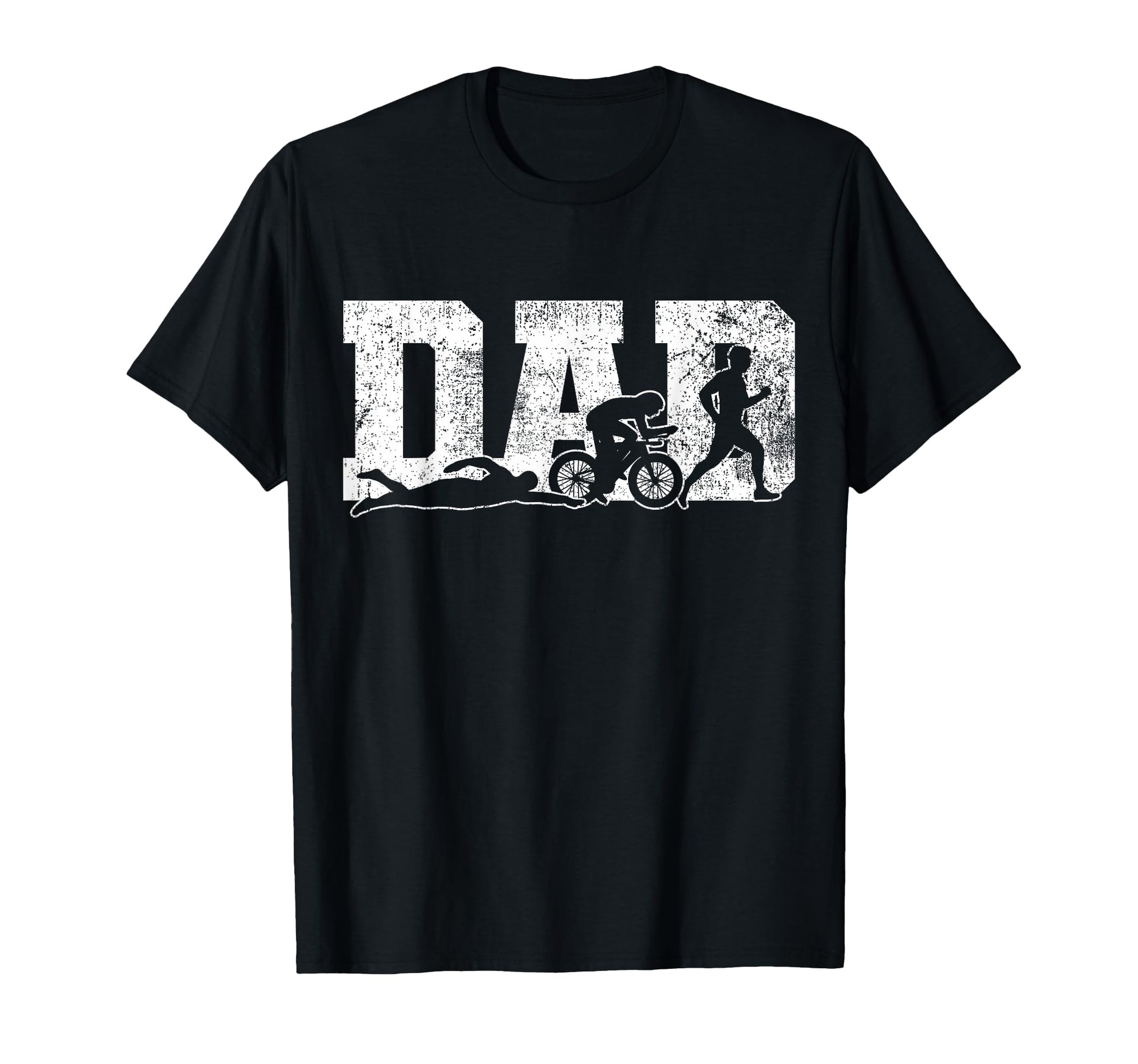 Triathlon Dad Swim Bike Run Fathers Day T-Shirt - Aesthetic Graphic Unisex - T-Shirt, Sweatshirt, Hoodie