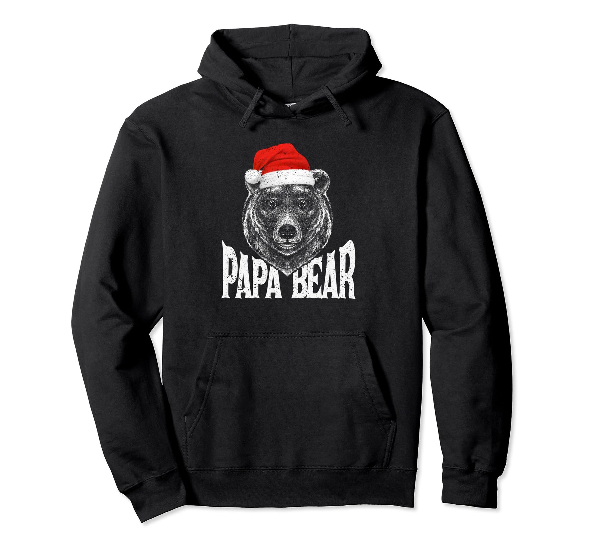 Papa Bear Santa Claus Family Matching Hoodie - Graphic Print for Adults - T-Shirt, Sweatshirt, Hoodie