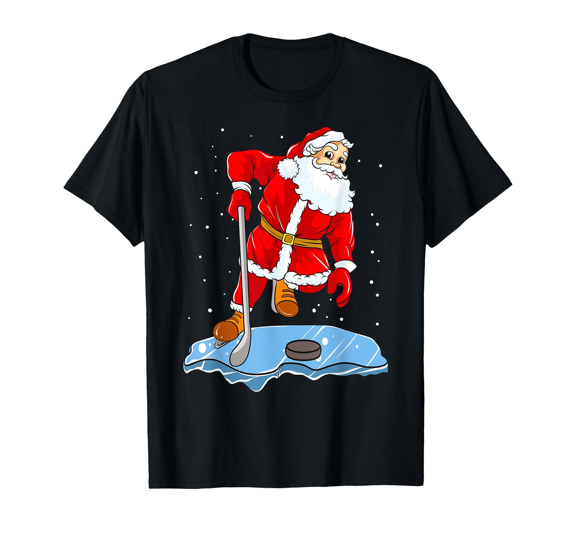 Ice Hockey Santa Claus Player Coach Team T-Shirt - Streetwear Style Unisex - T-Shirt, Sweatshirt, Hoodie