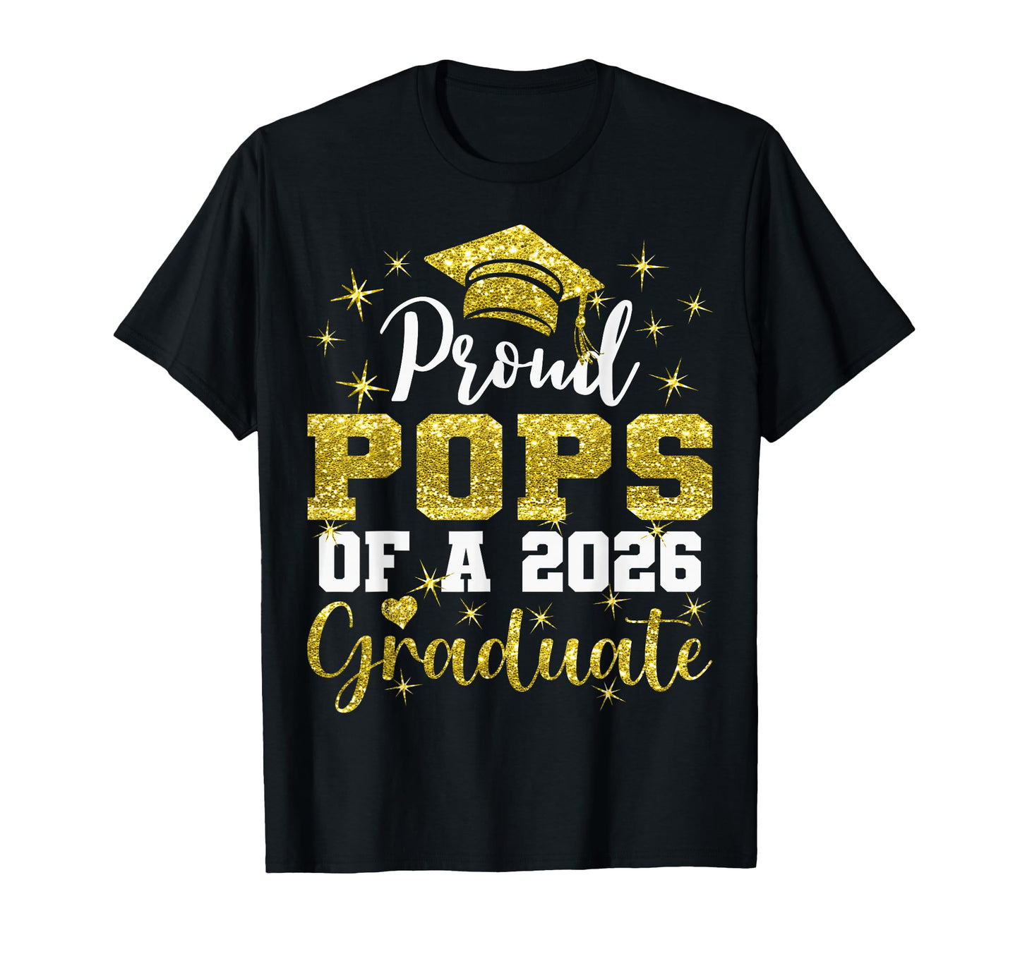 Super Proud Pops 2026 Graduate Senior T-Shirt - Custom Art Print Unisex - T-Shirt, Sweatshirt, Hoodie