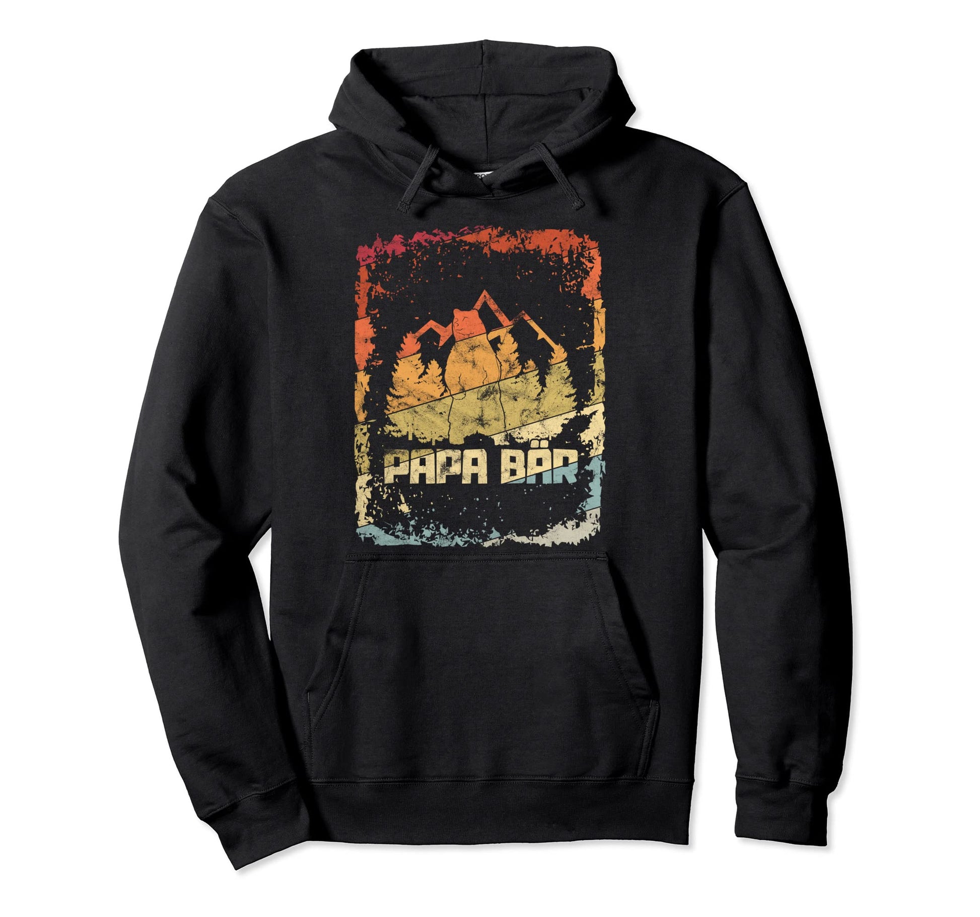 Papa Bear Hoodie - Graphic Print Men Women - T-Shirt, Sweatshirt, Hoodie