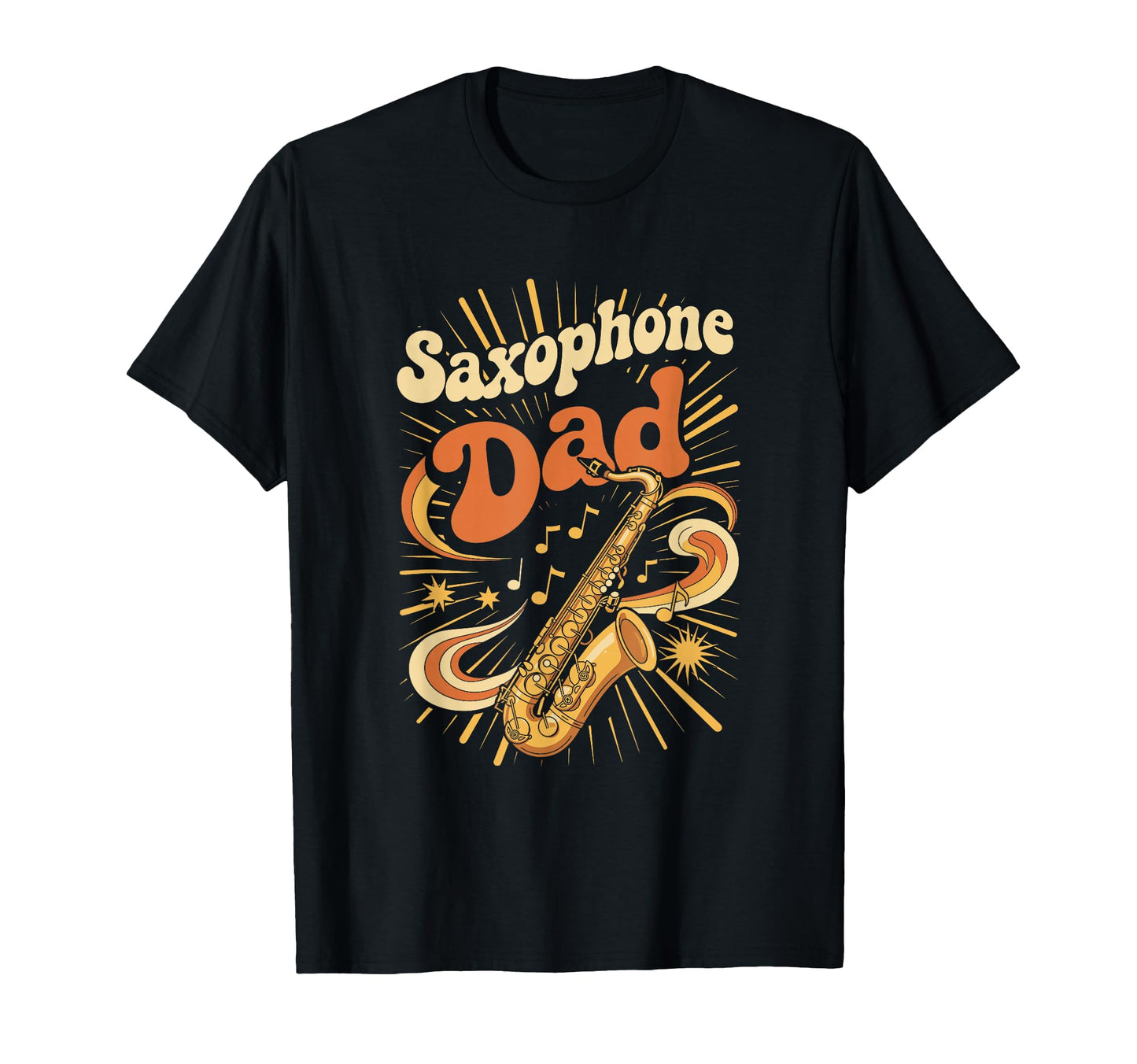 Saxophone Dad Jazz Musician Father T-Shirt - Minimalist Print Unisex - T-Shirt, Sweatshirt, Hoodie