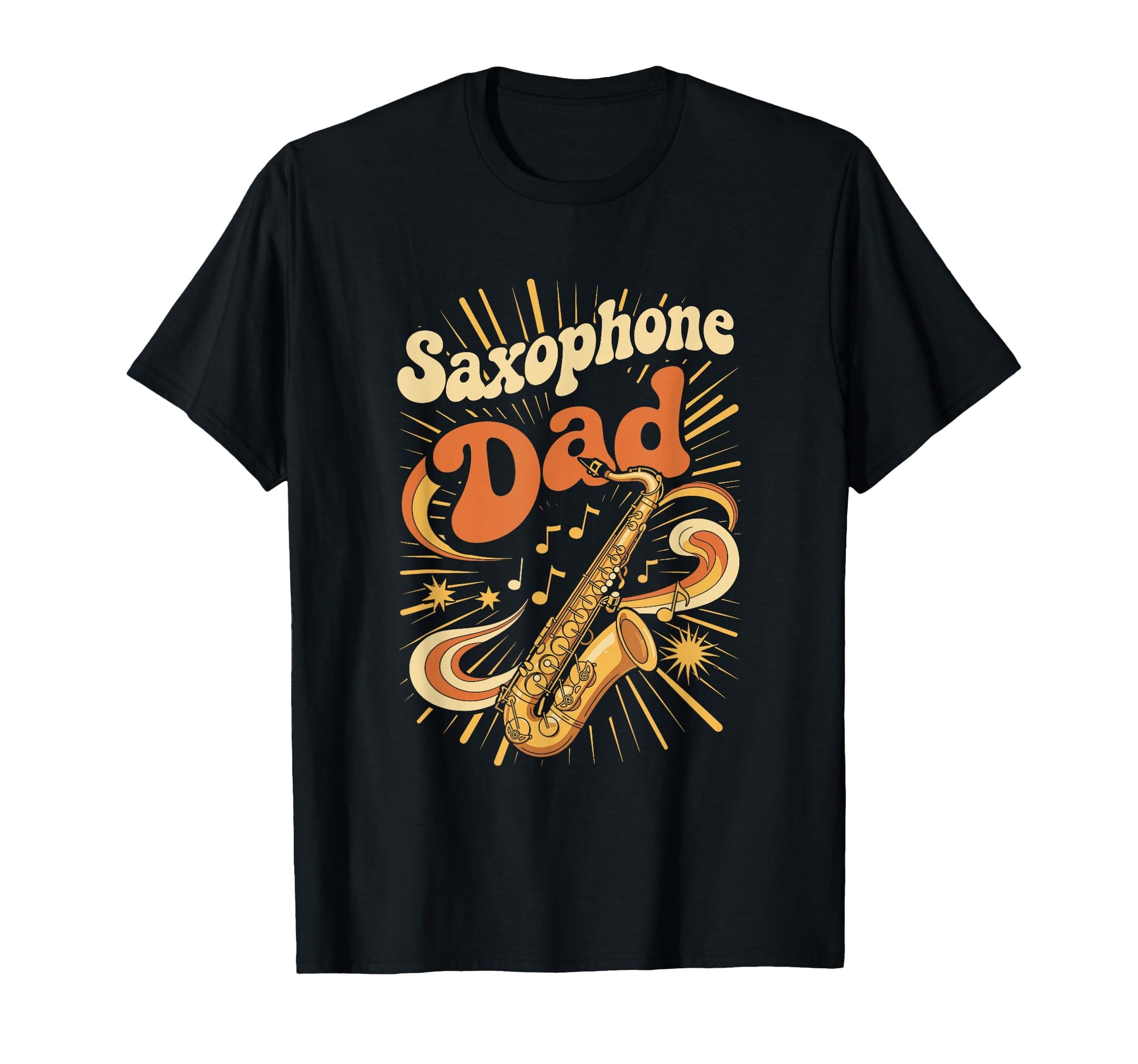 Saxophone Dad Jazz Musician Father T-Shirt - Minimalist Print Unisex - T-Shirt, Sweatshirt, Hoodie