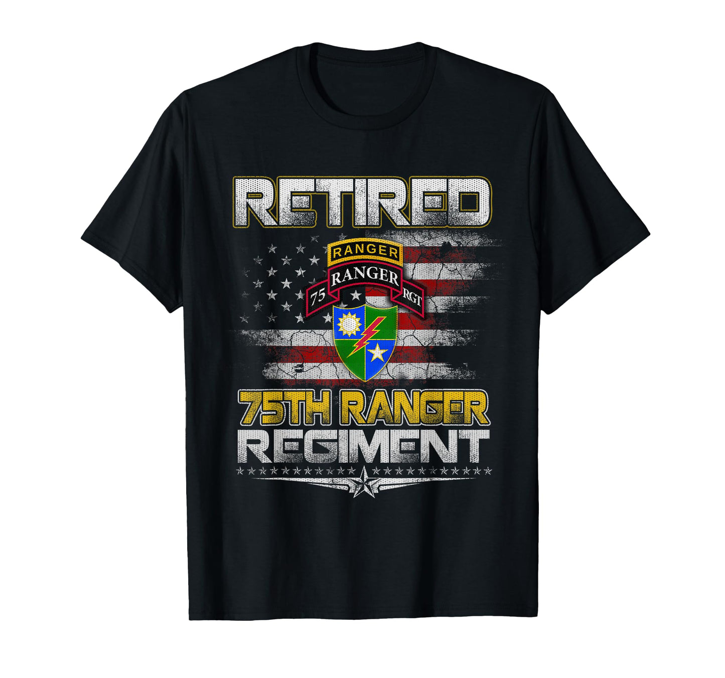 Retired 75Th Ranger Regiment T-Shirt - Fun Novelty Design for Adults - T-Shirt, Sweatshirt, Hoodie