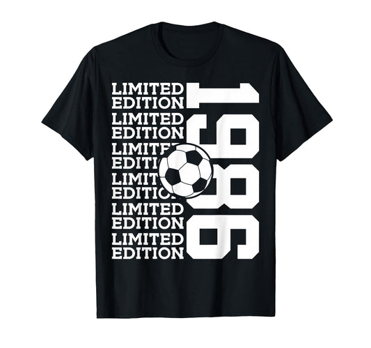 1986 Soccer 40Th Birthday T-Shirt - Unique Graphic Men Women - T-Shirt, Sweatshirt, Hoodie