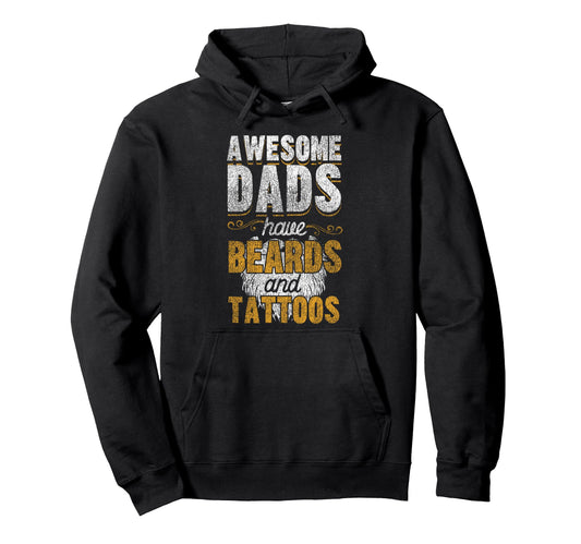 Beard Lover Bearded Dad Awesome Hoodie - Casual Everyday Wear for Adults - T-Shirt, Sweatshirt, Hoodie