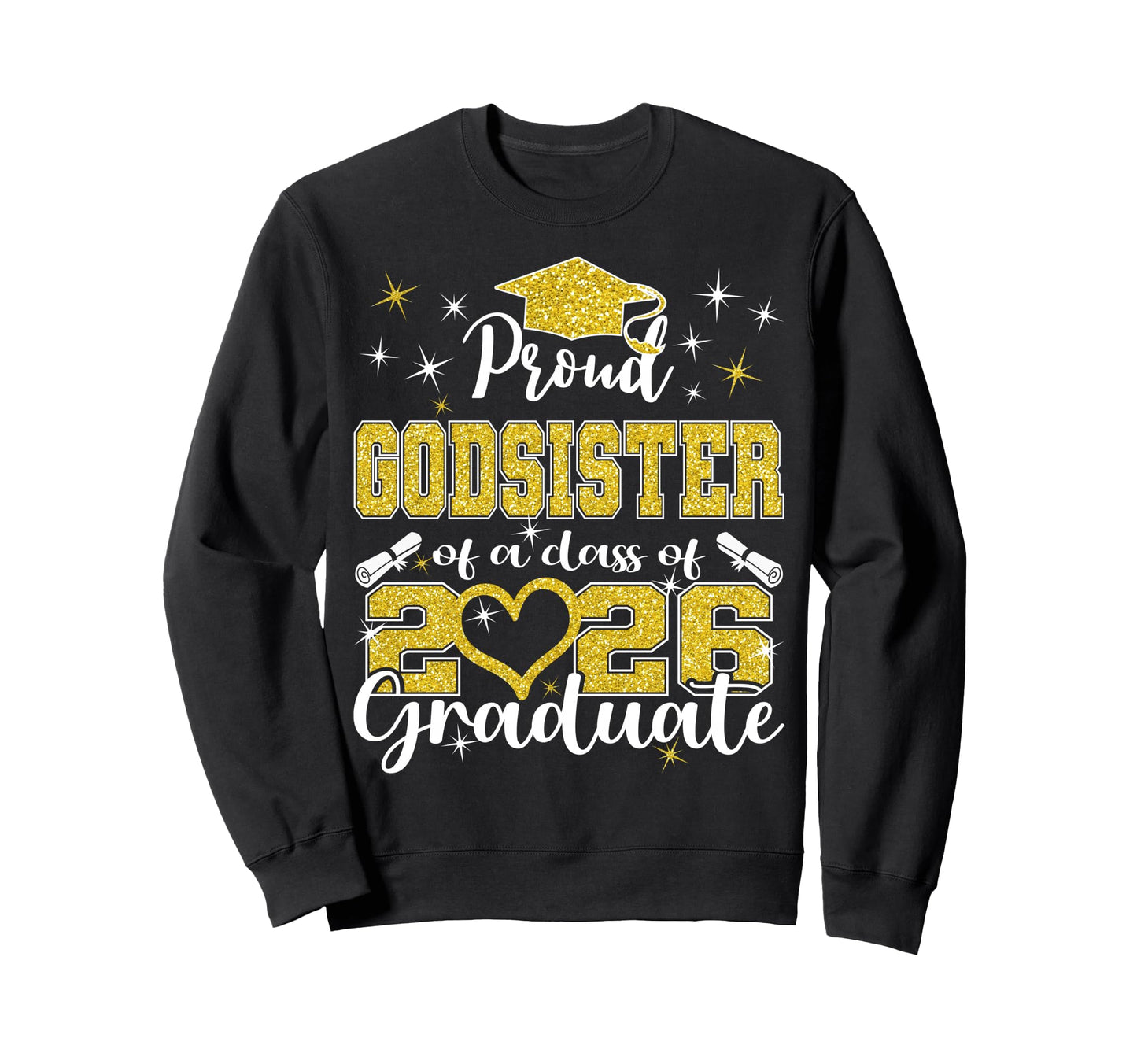 Super Proud Godsister 2026 Sweatshirt - Minimalist Print Men Women - T-Shirt, Sweatshirt, Hoodie