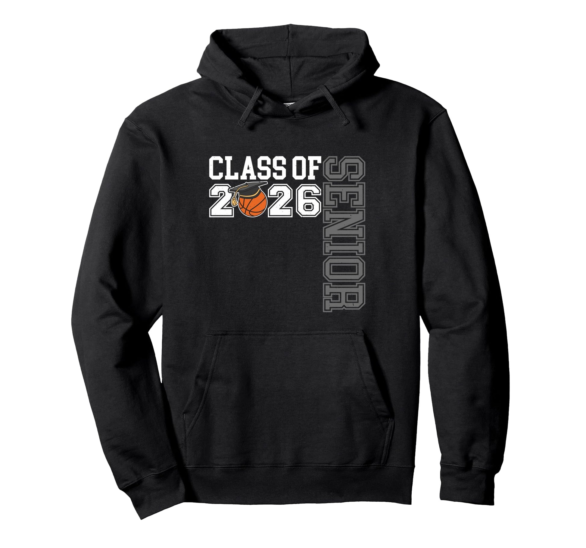 Class 2026 Senior Basketball Night Hoodie - Trendy Graphic Unisex - T-Shirt, Sweatshirt, Hoodie