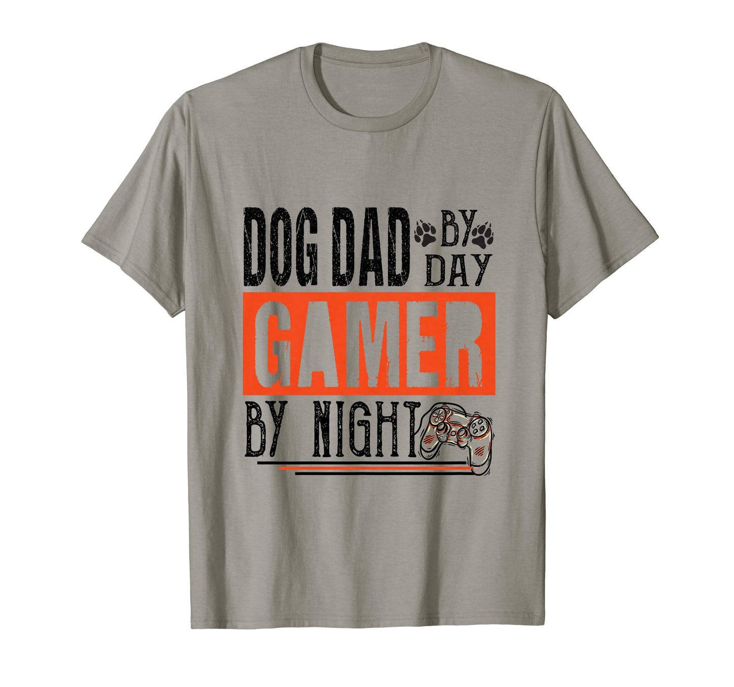 Mens Dog Dad Day Gamer Night T-Shirt - Fun Novelty Design for Adults - T-Shirt, Sweatshirt, Hoodie