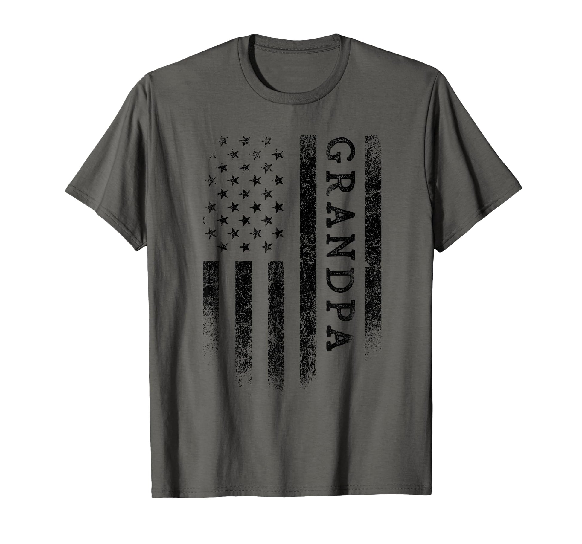 Grandpa Patriotic American Usa Flag T-Shirt - Custom Art Print Men Women - T-Shirt, Sweatshirt, Hoodie