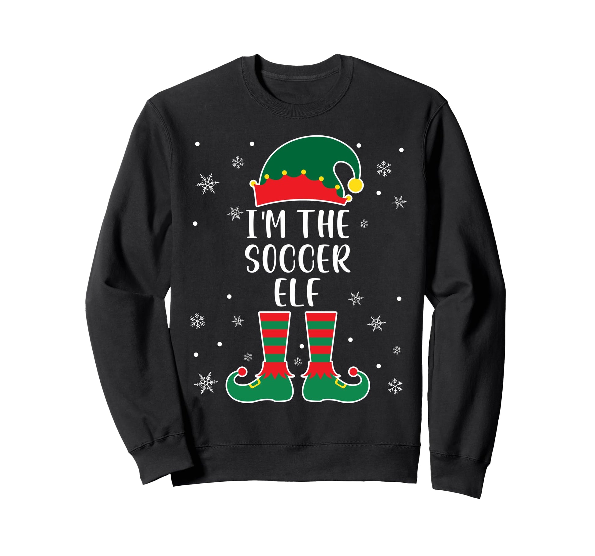 Im Soccer Elf Family Matching Soccer Sweatshirt - Aesthetic Graphic Unisex - T-Shirt, Sweatshirt, Hoodie