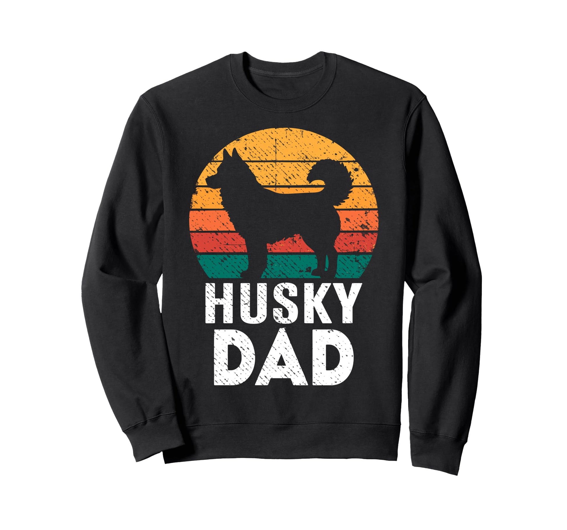 Husky Dad Puppies Dogs Parents Funny Dog Sweatshirt - Trendy Graphic Unisex - T-Shirt, Sweatshirt, Hoodie