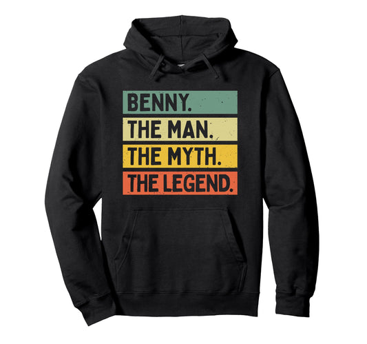 Benny Myth Legend Funny Personalized Hoodie - Streetwear Style Men Women - T-Shirt, Sweatshirt, Hoodie