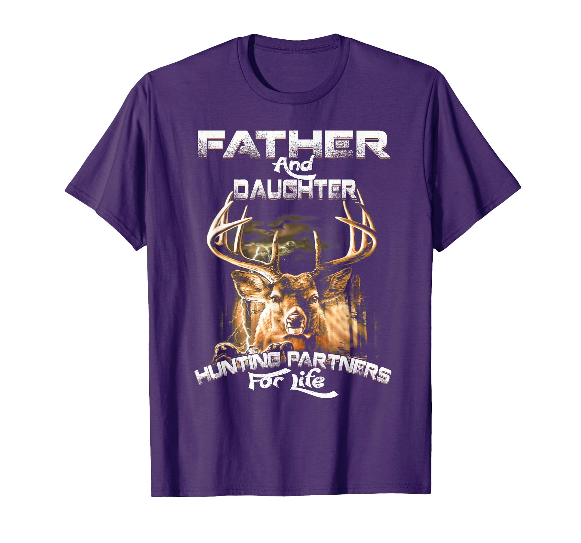 Father And Daughter Hunting Partners T-Shirt - Graphic Print Men Women - T-Shirt, Sweatshirt, Hoodie
