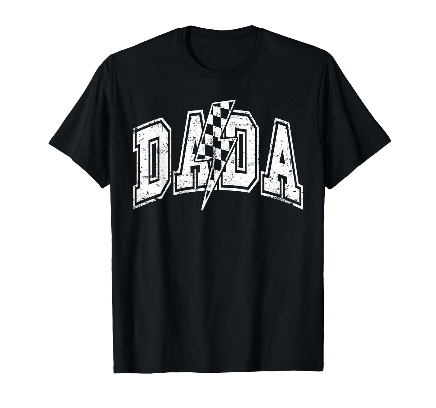 Dada Lightning Bolt Checkered T-Shirt - Fun Novelty Design Men Women - T-Shirt, Sweatshirt, Hoodie