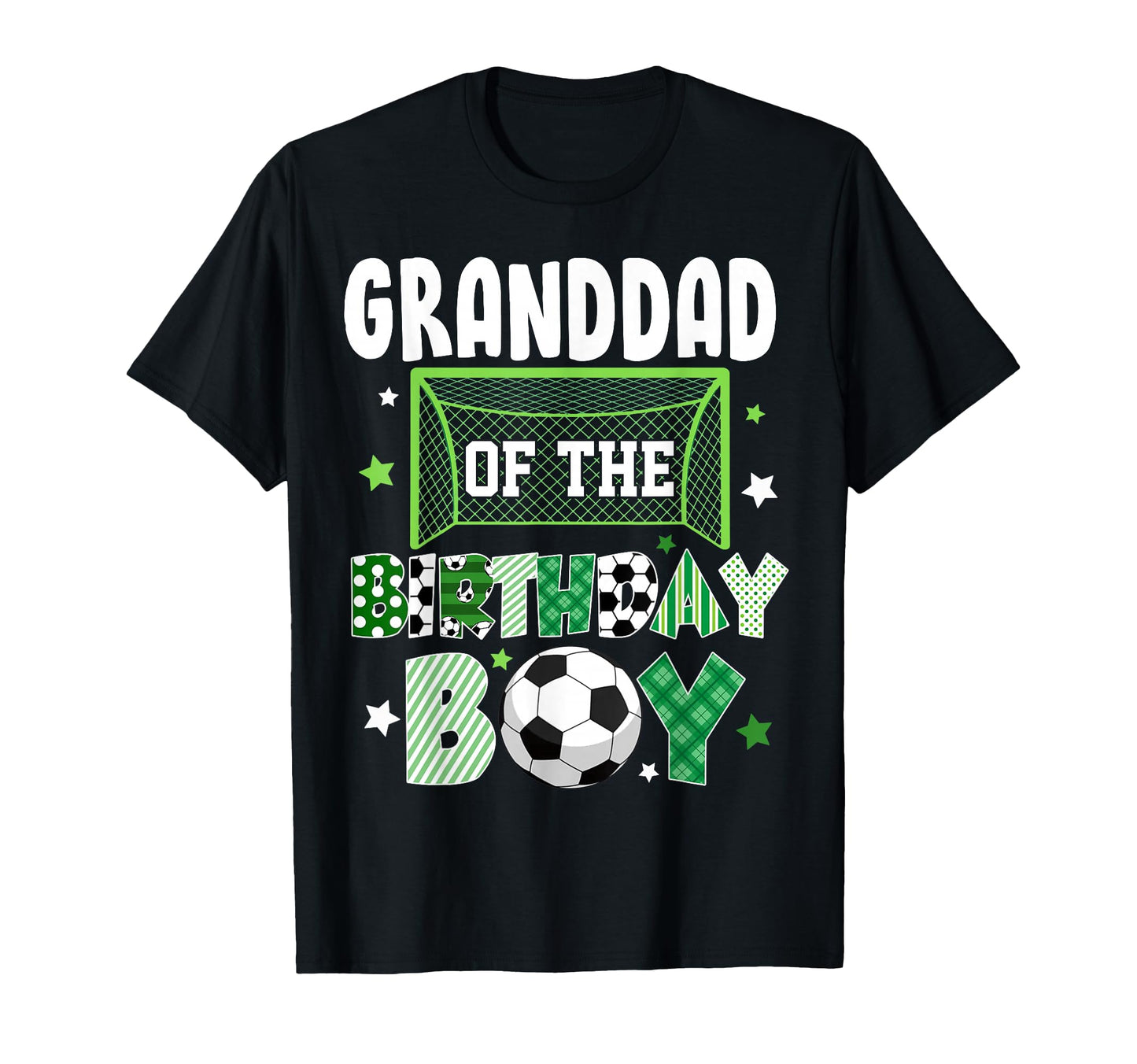 Granddad Birthday Soccer Family T-Shirt - Aesthetic Graphic for Adults - T-Shirt, Sweatshirt, Hoodie