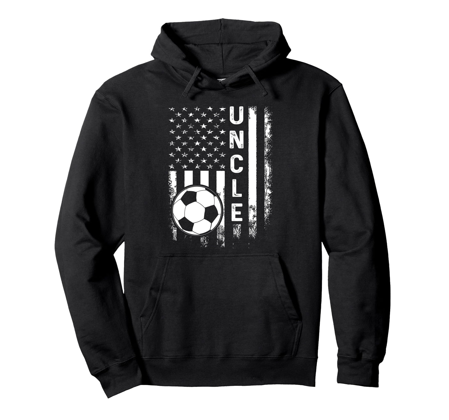 Soccer Uncle America Flag Hoodie - Aesthetic Graphic Men Women - T-Shirt, Sweatshirt, Hoodie