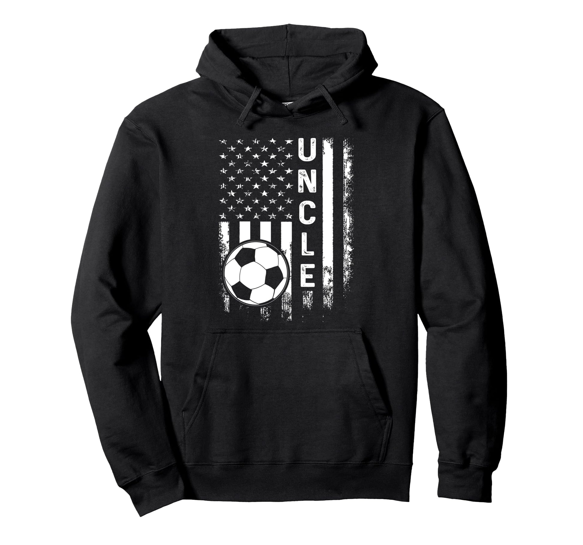Soccer Uncle America Flag Hoodie - Aesthetic Graphic Men Women - T-Shirt, Sweatshirt, Hoodie