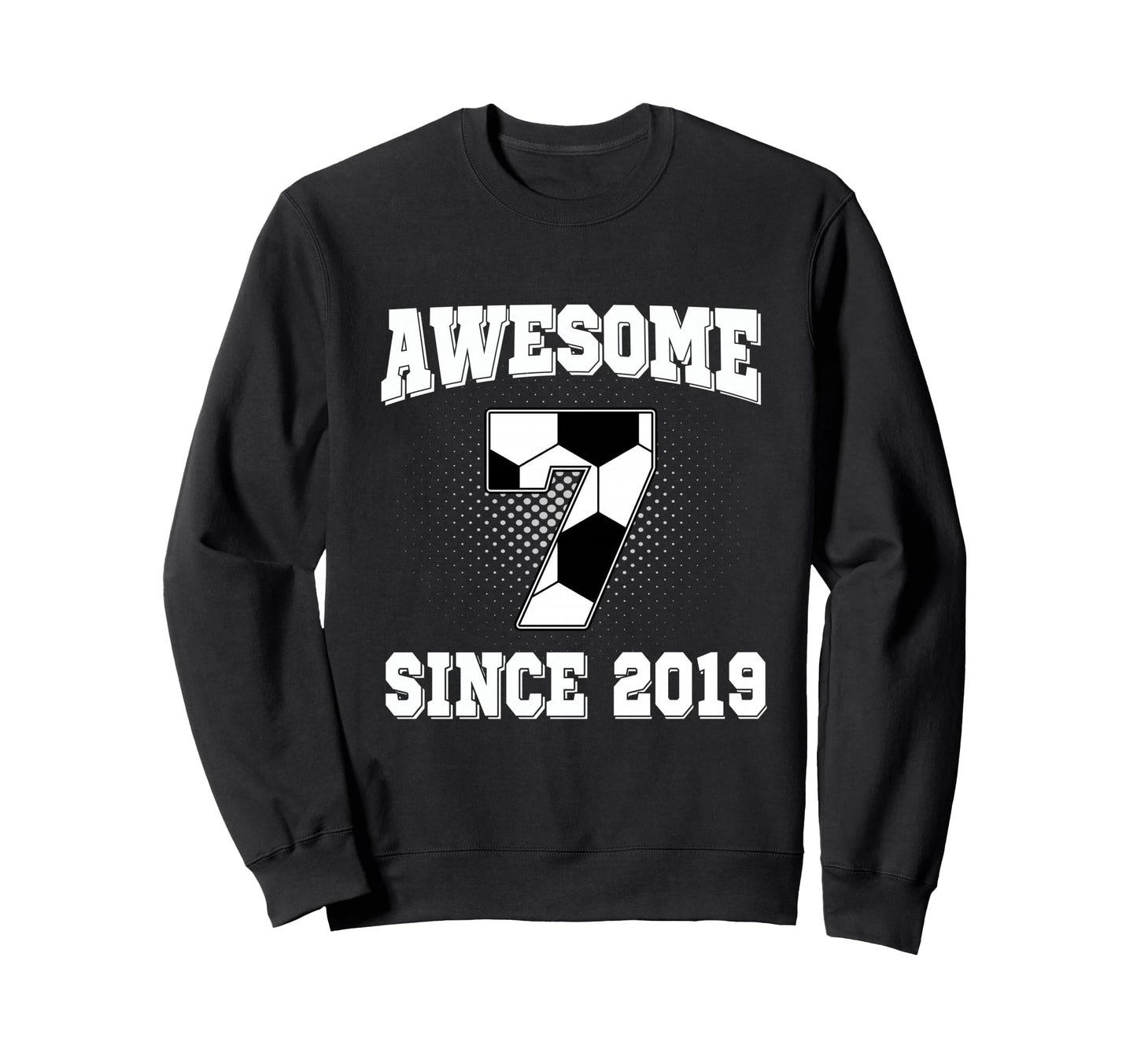 7Th Birthday Soccer 7 Years Old Sweatshirt - Trendy Graphic Men Women - T-Shirt, Sweatshirt, Hoodie