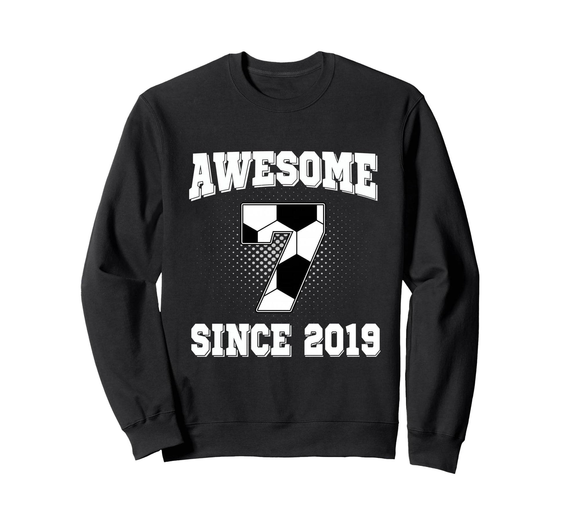7Th Birthday Soccer 7 Years Old Sweatshirt - Trendy Graphic Men Women - T-Shirt, Sweatshirt, Hoodie