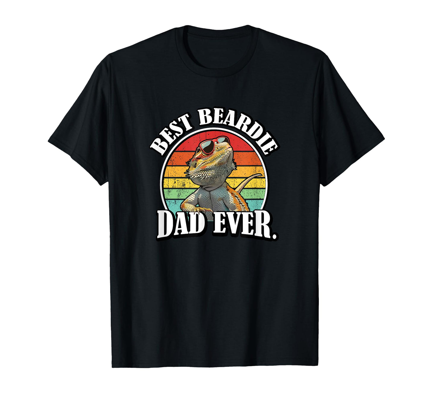 Tiny Dinosaur Lover Bearded Dragon Dad T-Shirt - Graphic Print for Adults - T-Shirt, Sweatshirt, Hoodie