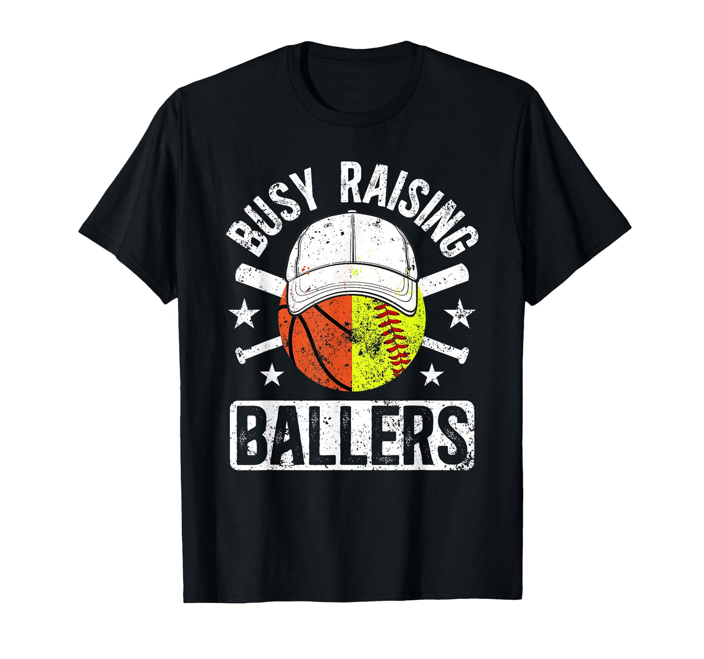 Busy Raising Ballers Basketball T-Shirt - Graphic Print for Adults - T-Shirt, Sweatshirt, Hoodie