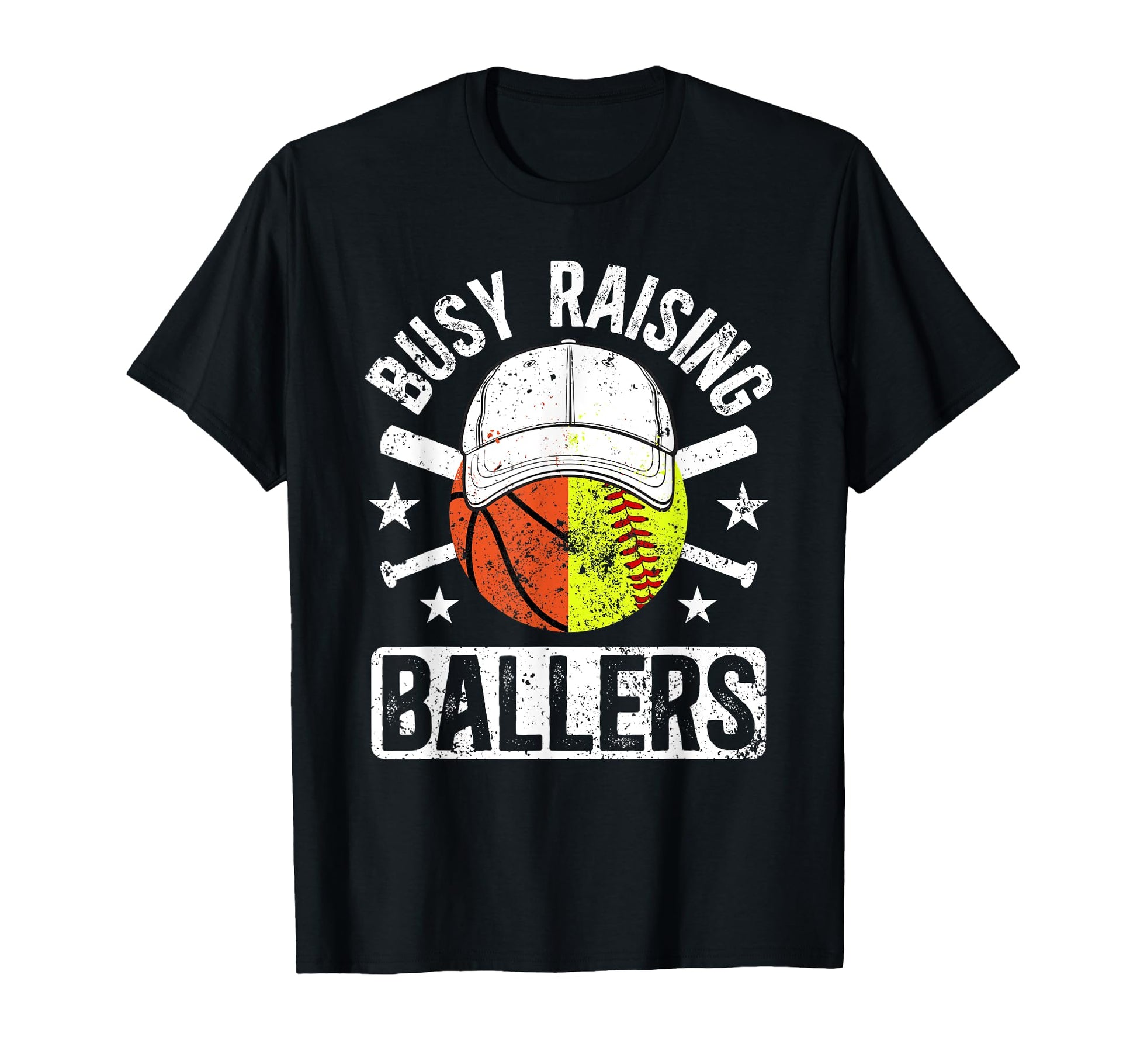 Busy Raising Ballers Basketball T-Shirt - Graphic Print for Adults - T-Shirt, Sweatshirt, Hoodie