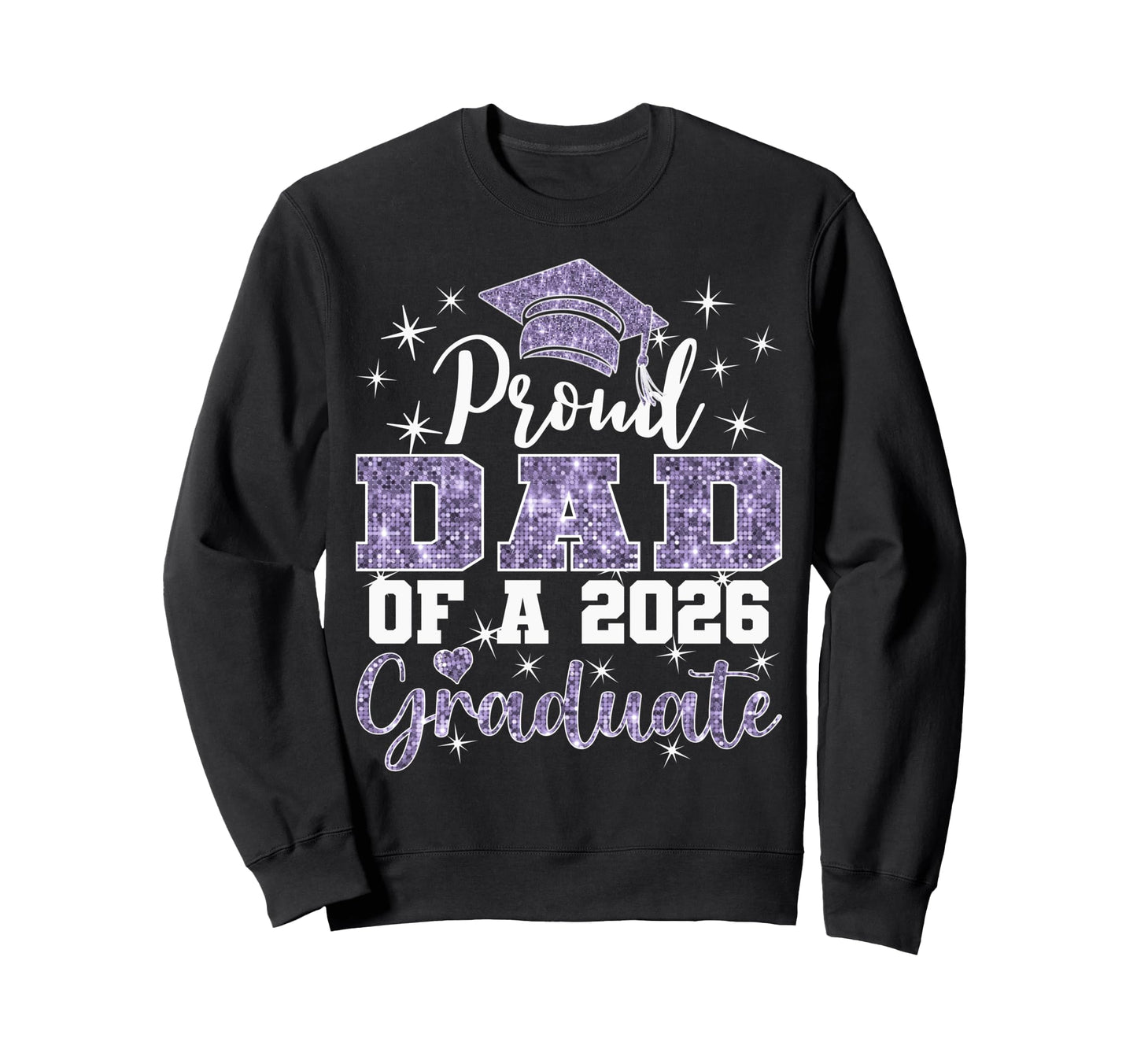 Super Proud Dad 2026 Graduate Senior Sweatshirt - Unique Graphic Men Women - T-Shirt, Sweatshirt, Hoodie