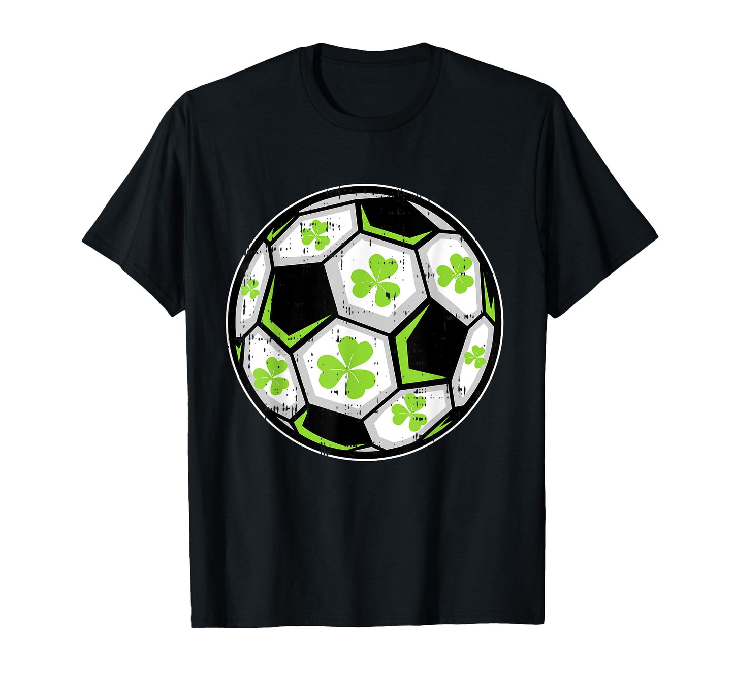 Soccer Ball Shamrock St Patricks Day T-Shirt - Novelty Apparel Men Women - T-Shirt, Sweatshirt, Hoodie