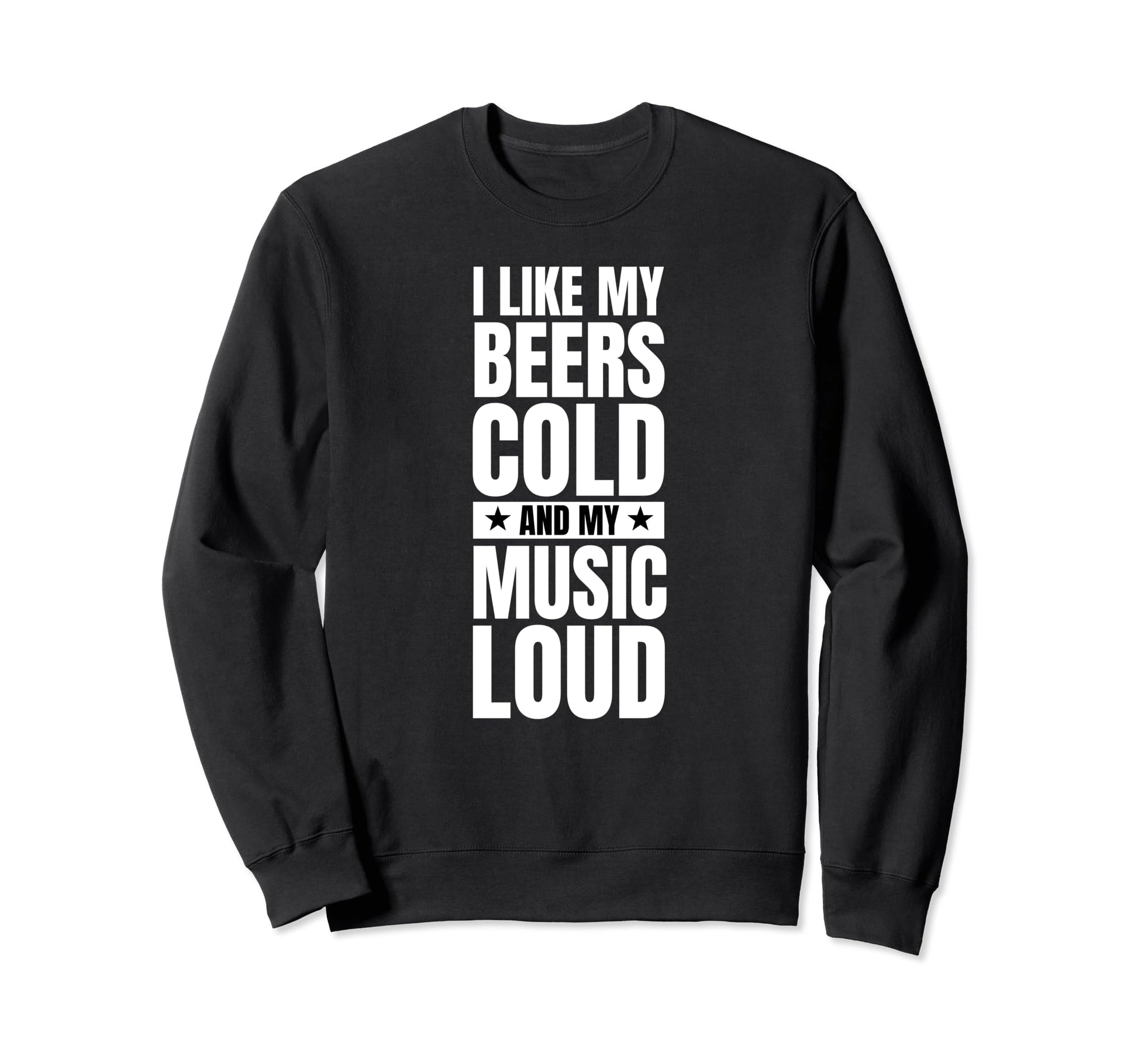 Stereo Guitar Music Drinking Beers Sweatshirt - Aesthetic Graphic Unisex - T-Shirt, Sweatshirt, Hoodie