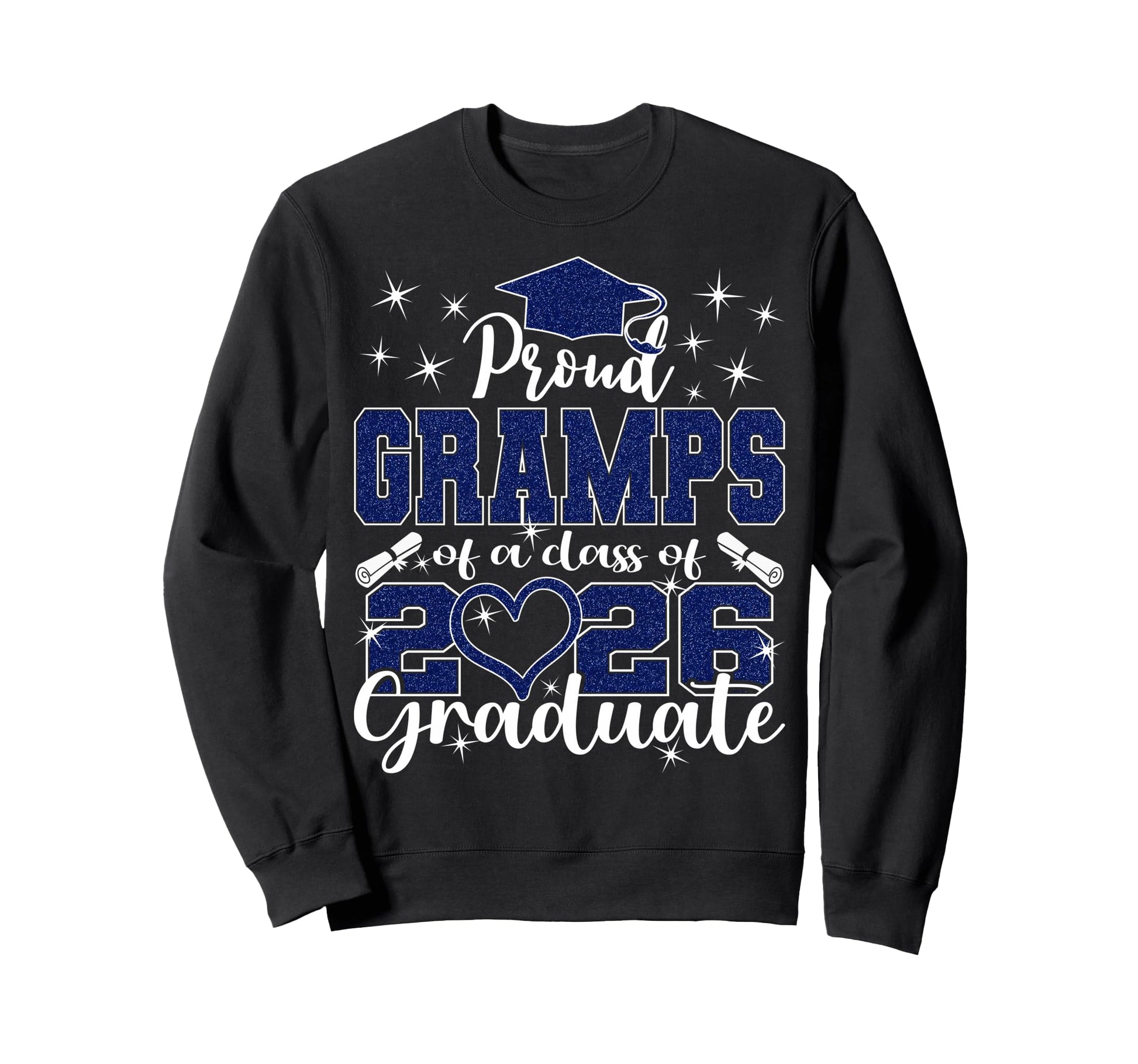 Super Proud Gramps 2026 Graduate Sweatshirt - Graphic Print Men Women - T-Shirt, Sweatshirt, Hoodie