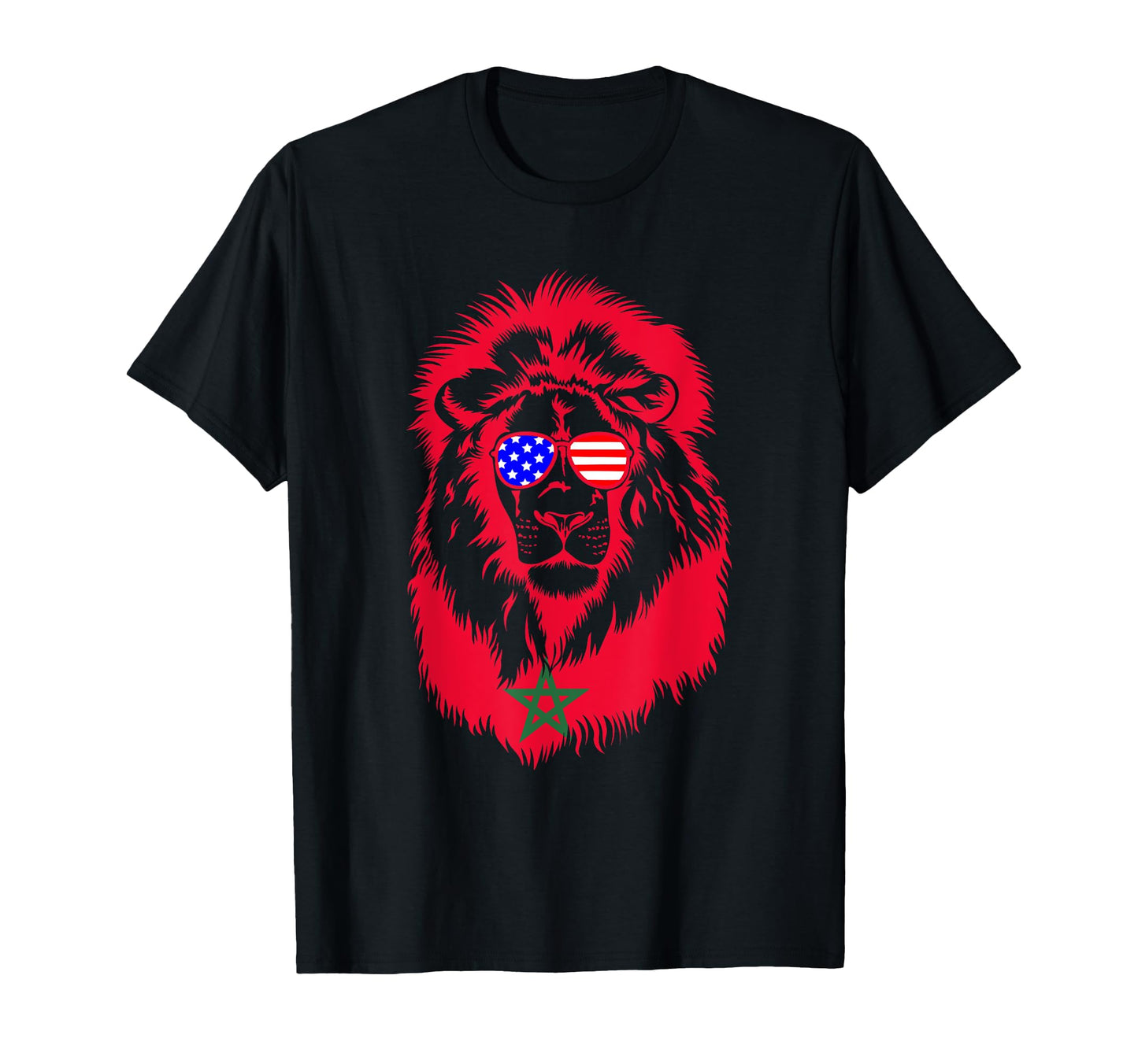 Moorish American Morocco Flag T-Shirt - Fun Novelty Design Men Women - T-Shirt, Sweatshirt, Hoodie