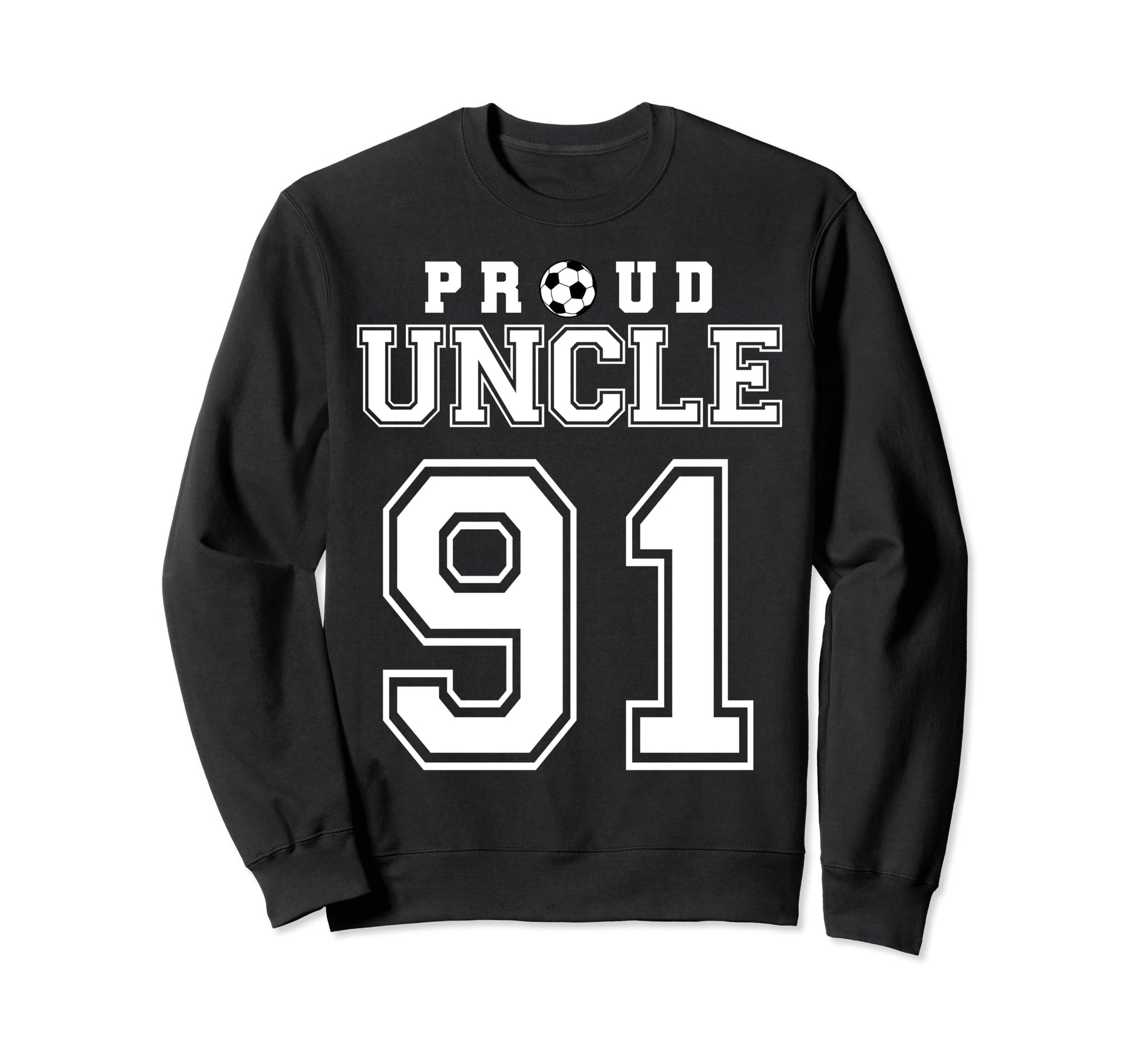 Number 91 Custom Proud Soccer Sweatshirt - Aesthetic Graphic for Adults - T-Shirt, Sweatshirt, Hoodie