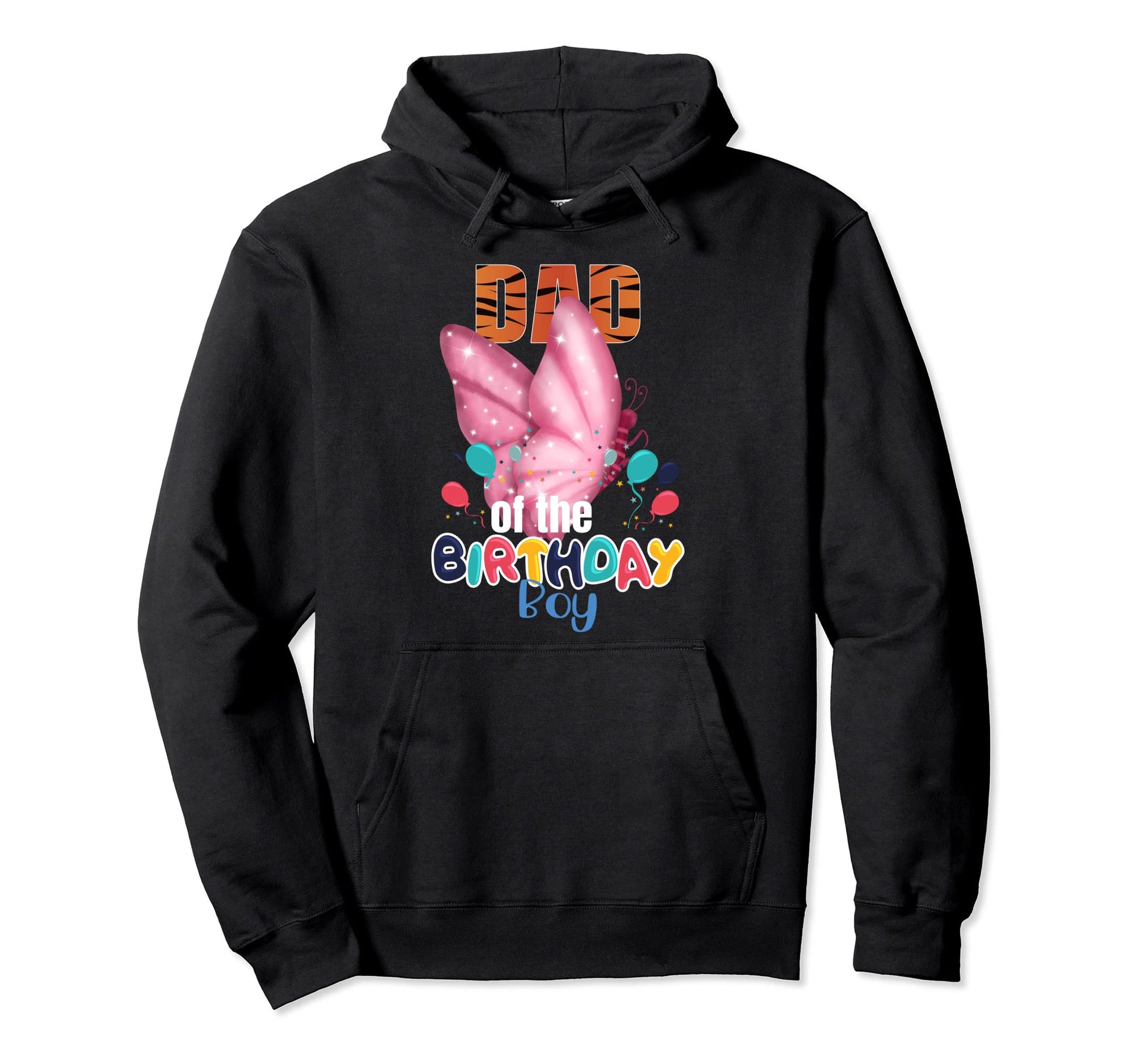 Dad Birthday Zoo Butterfly Birthday Hoodie - Unique Graphic Men Women - T-Shirt, Sweatshirt, Hoodie