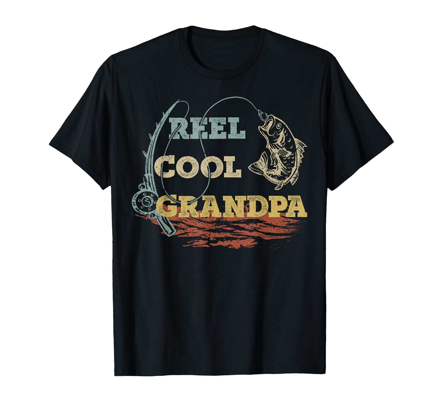 Reel Grandpa Fisherman Family Fishing T-Shirt - Trendy Graphic for Adults - T-Shirt, Sweatshirt, Hoodie