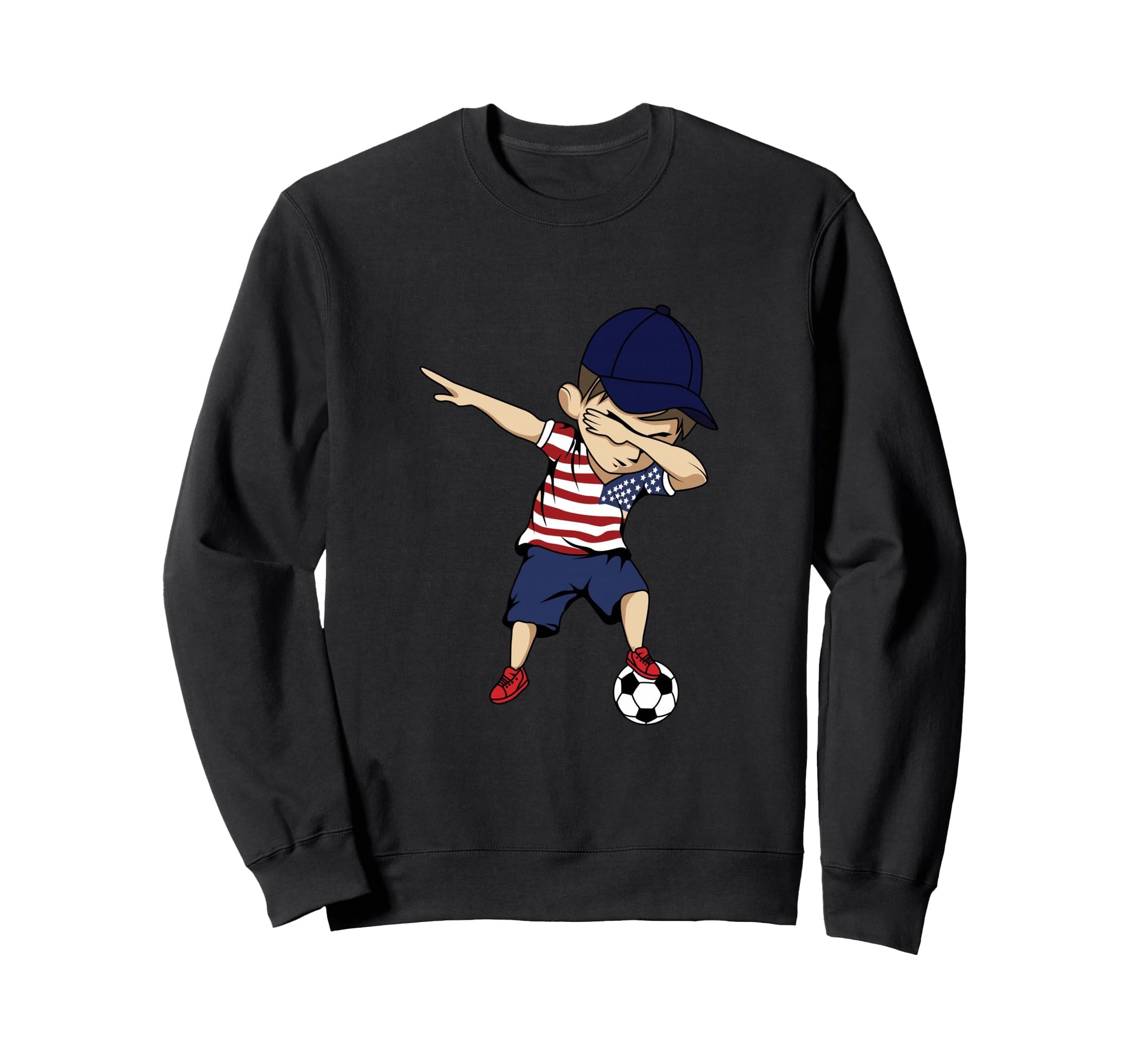 United States Dabbing Soccer Usa Sweatshirt - Casual Everyday Wear Unisex - T-Shirt, Sweatshirt, Hoodie