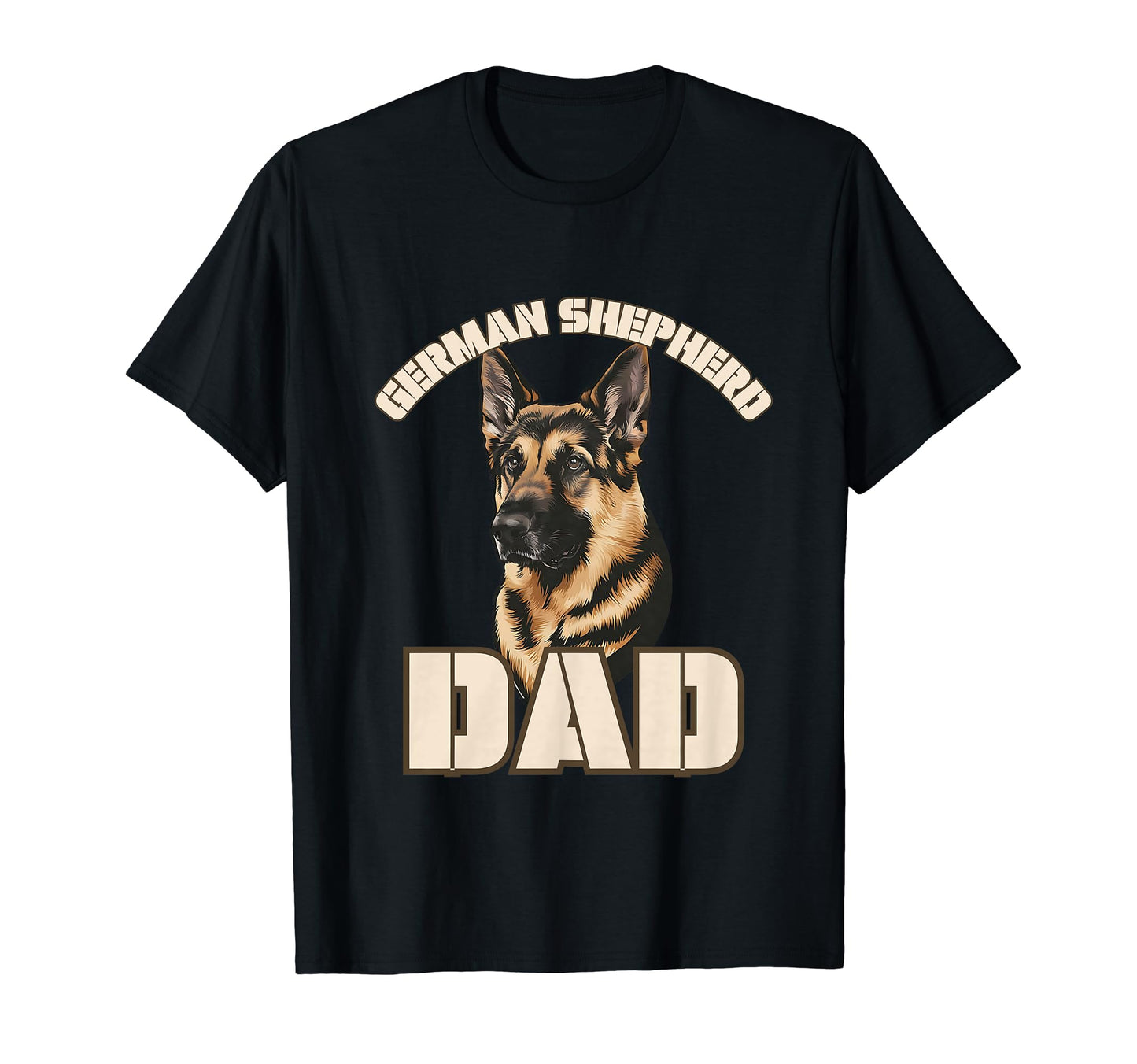German Shepherd Dad Dog Parent Military T-Shirt - Graphic Print for Adults - T-Shirt, Sweatshirt, Hoodie