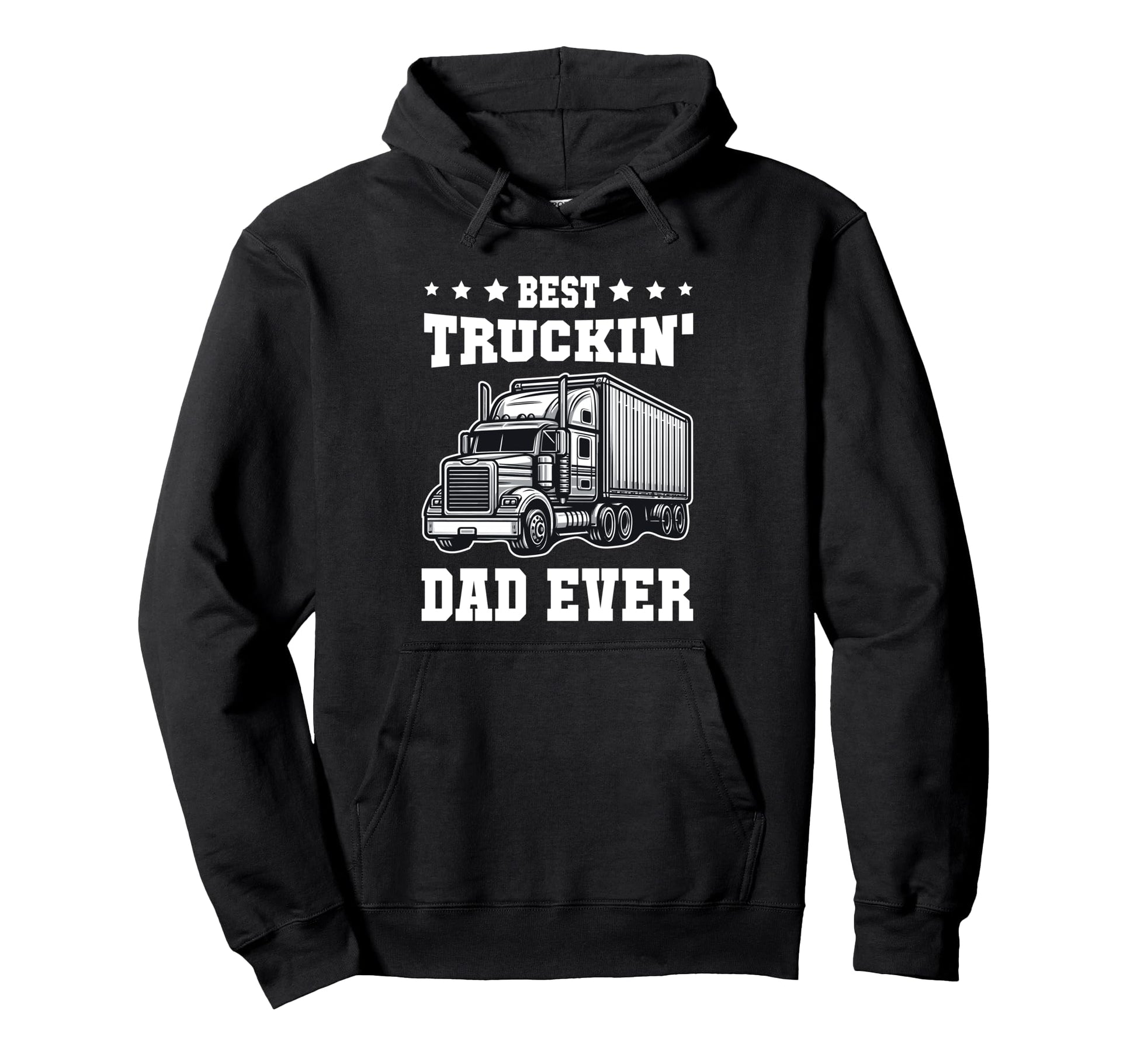 Best Truckin Dad Ever Trucker Dad Hoodie - Aesthetic Graphic Men Women - T-Shirt, Sweatshirt, Hoodie